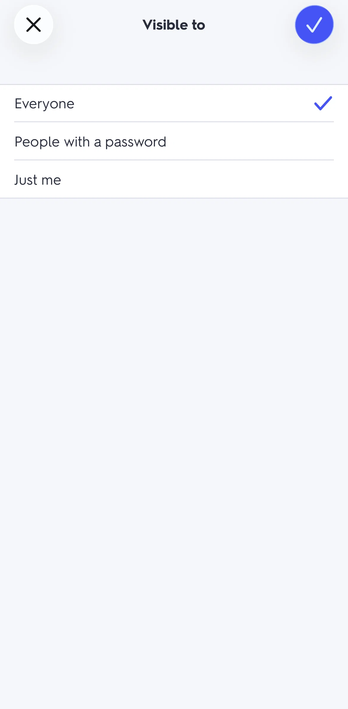 Quizlet Screen screen in the Creating a password flow
