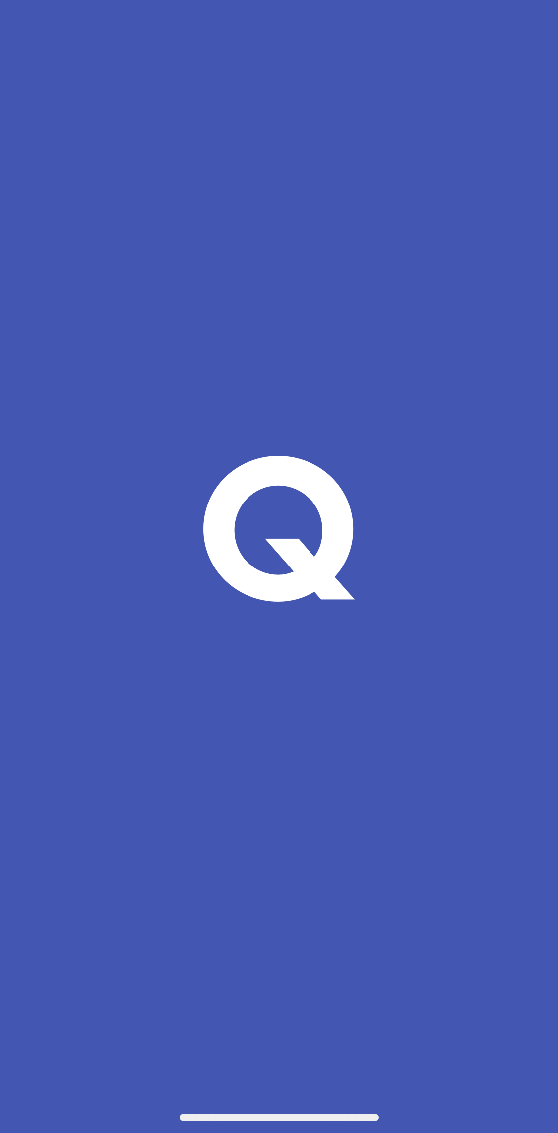 Quizlet Splash screen screen in the General Browsing flow