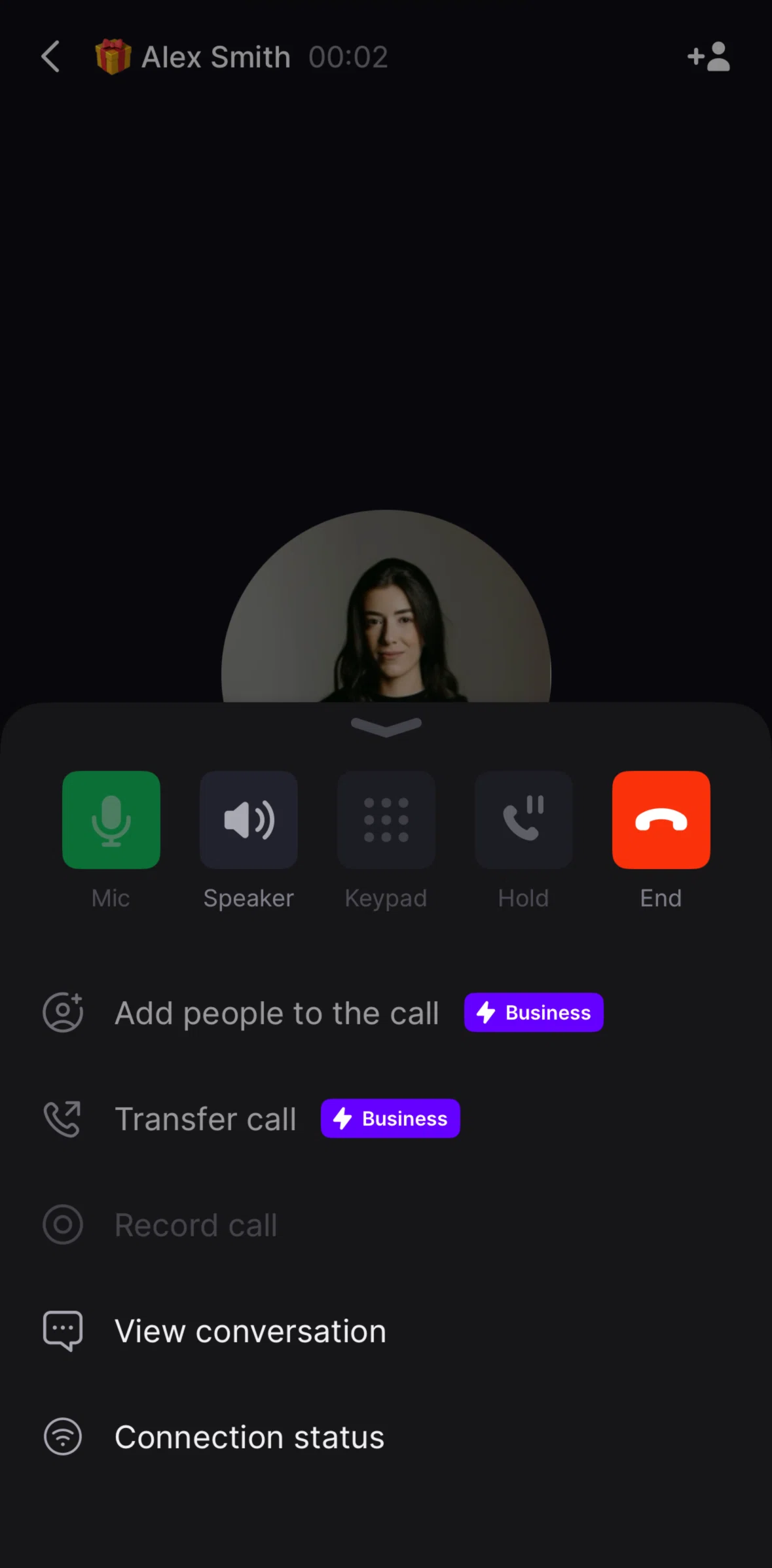 Quo Screen screen in the Connection status flow