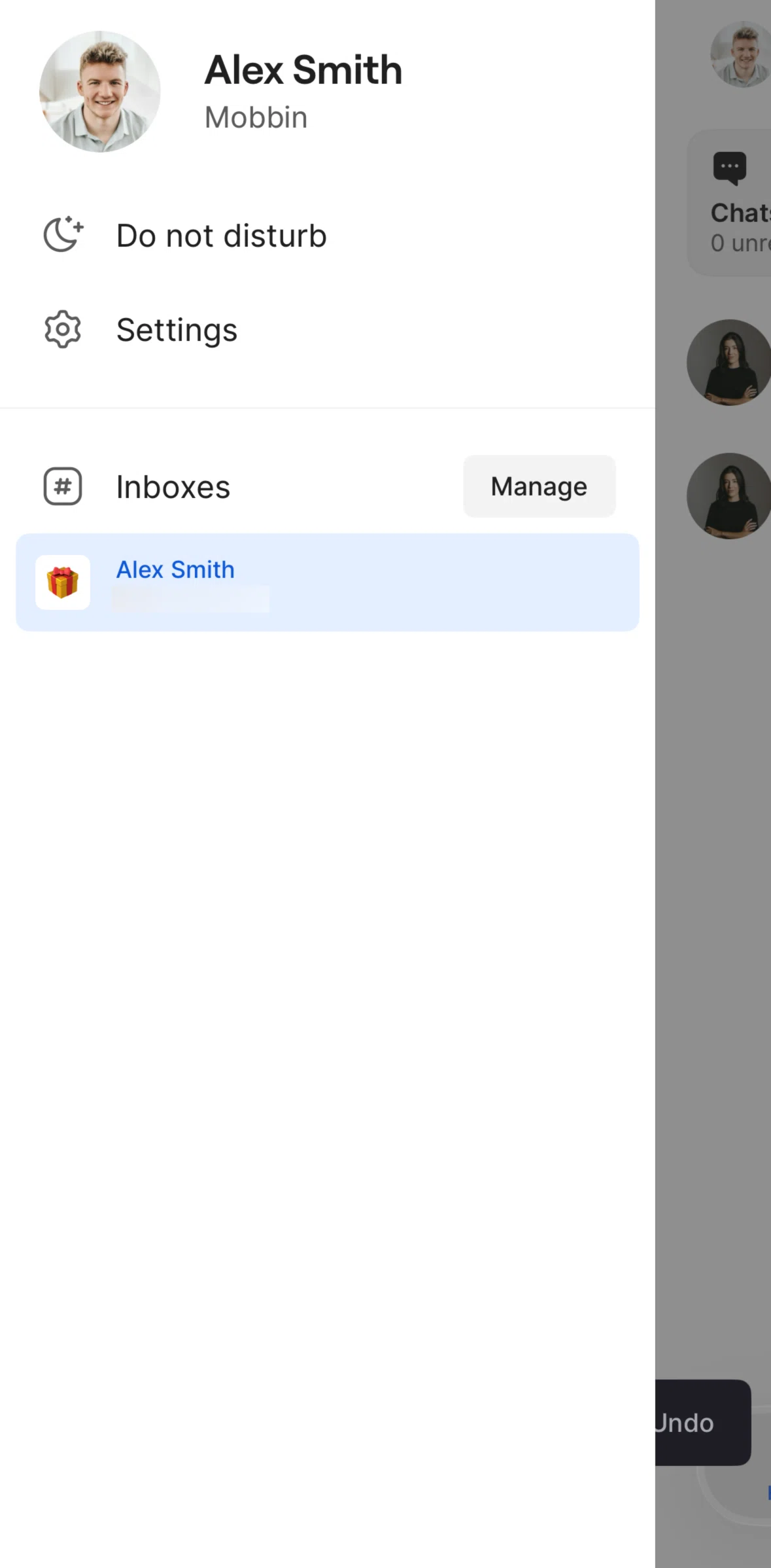 Quo Screen screen in the Settings flow