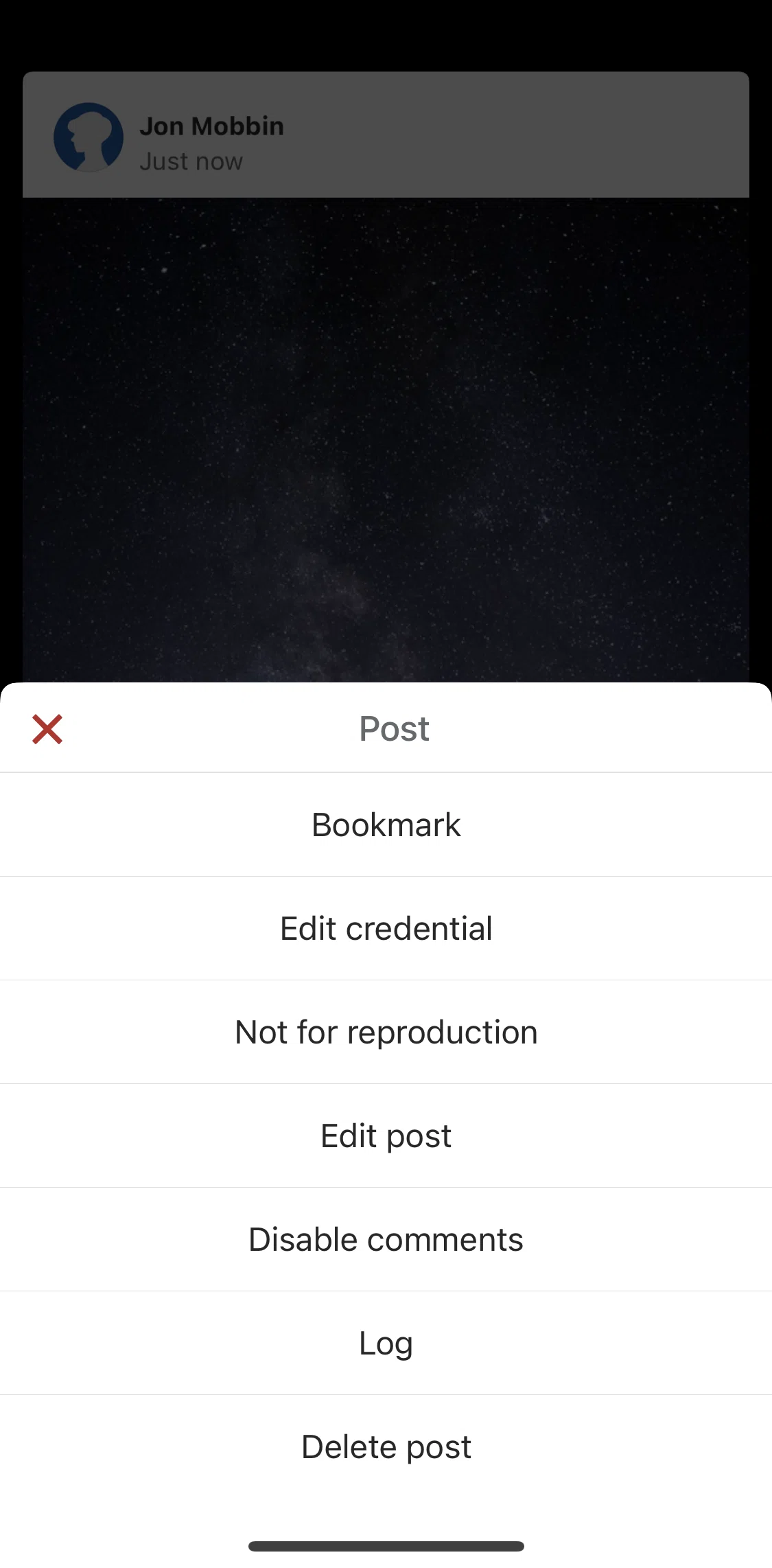 Quora Screen screen in the Editing credentials flow