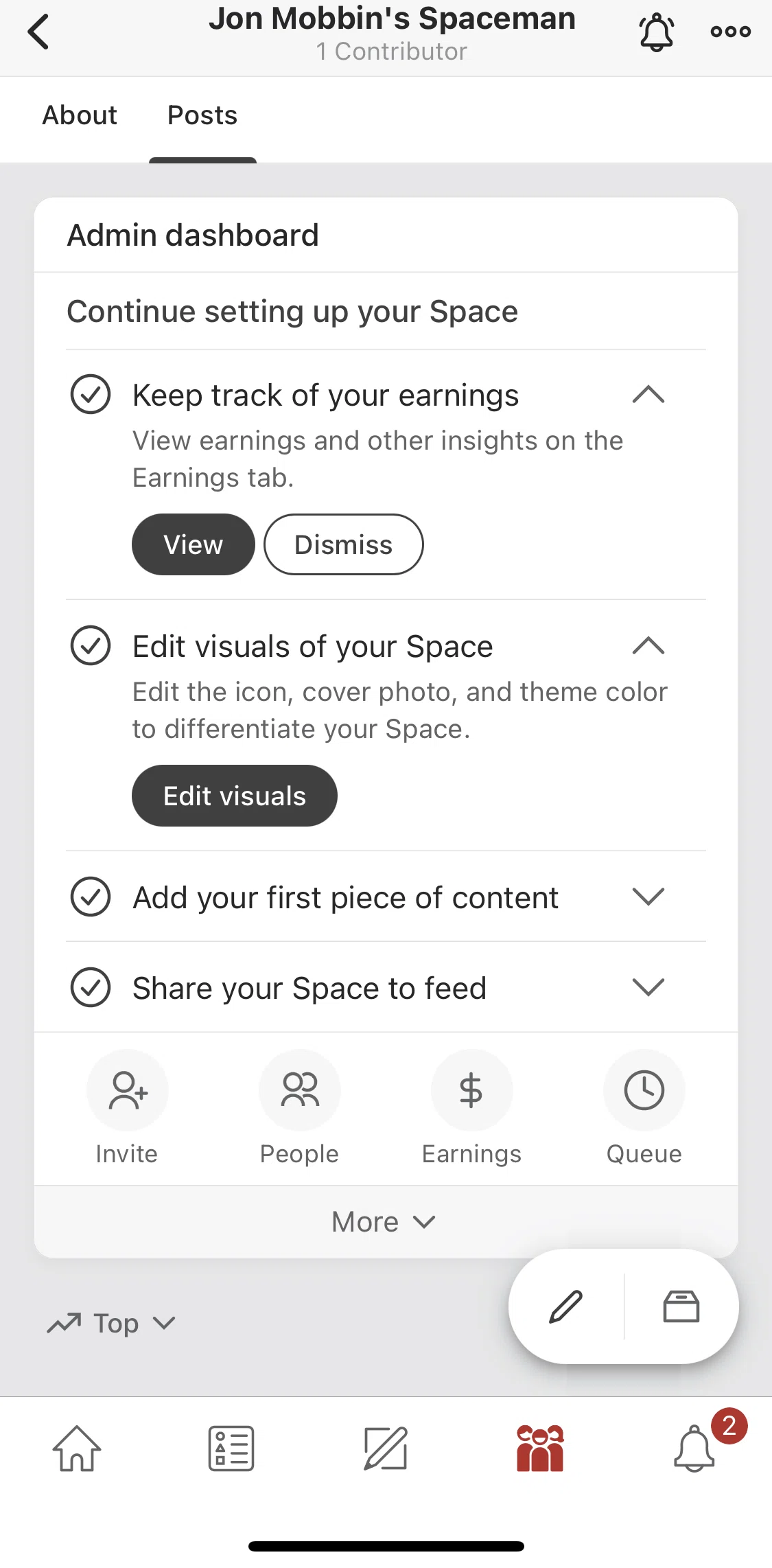 Quora Screen screen in the Editing visuals flow