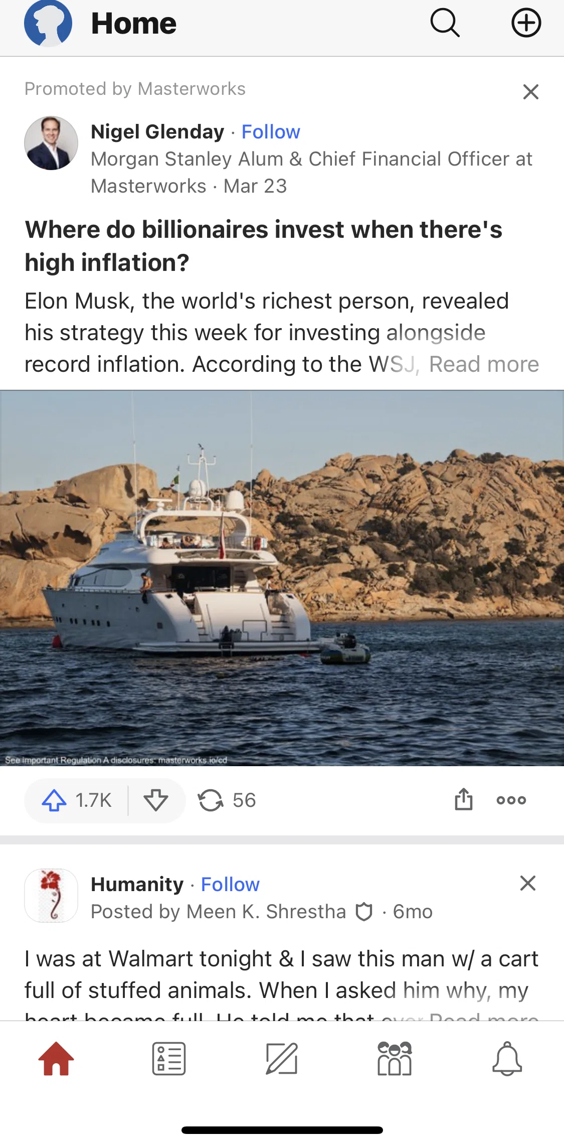 Quora Screen screen in the Sending thanks flow