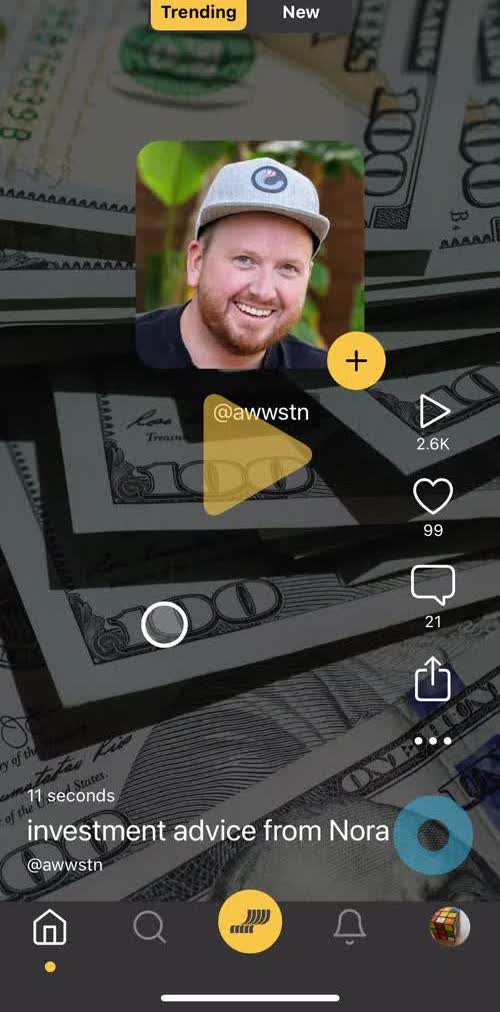 Racket Home screen in the Commenting flow