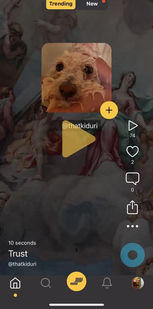 Racket Home screen in the General Browsing flow