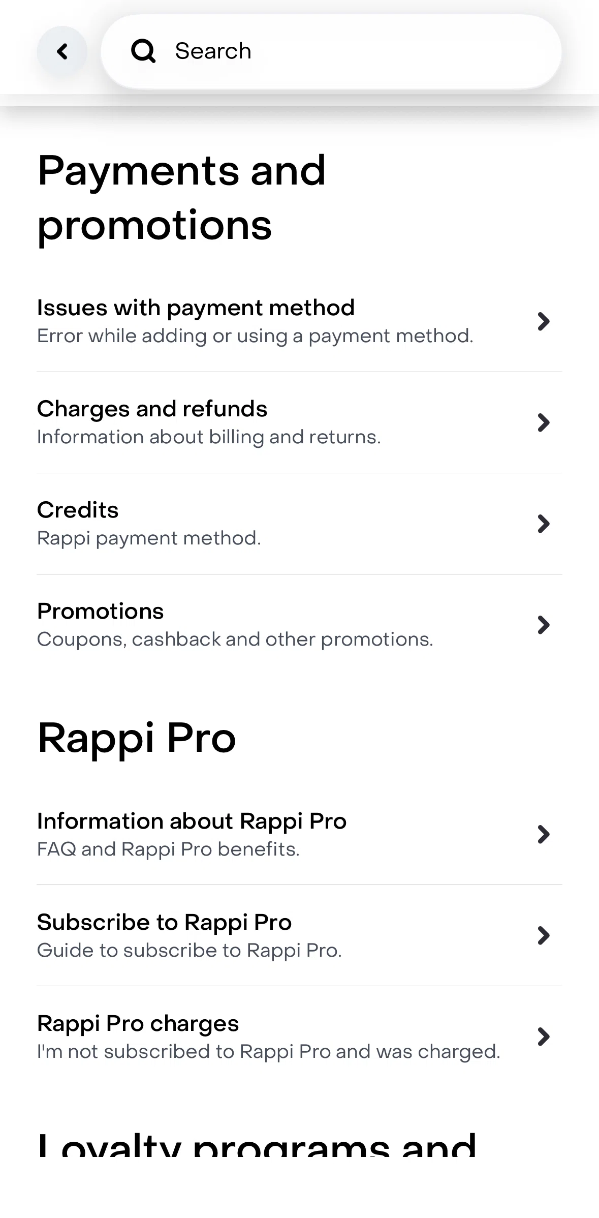 Rappi Screen screen in the Article detail flow