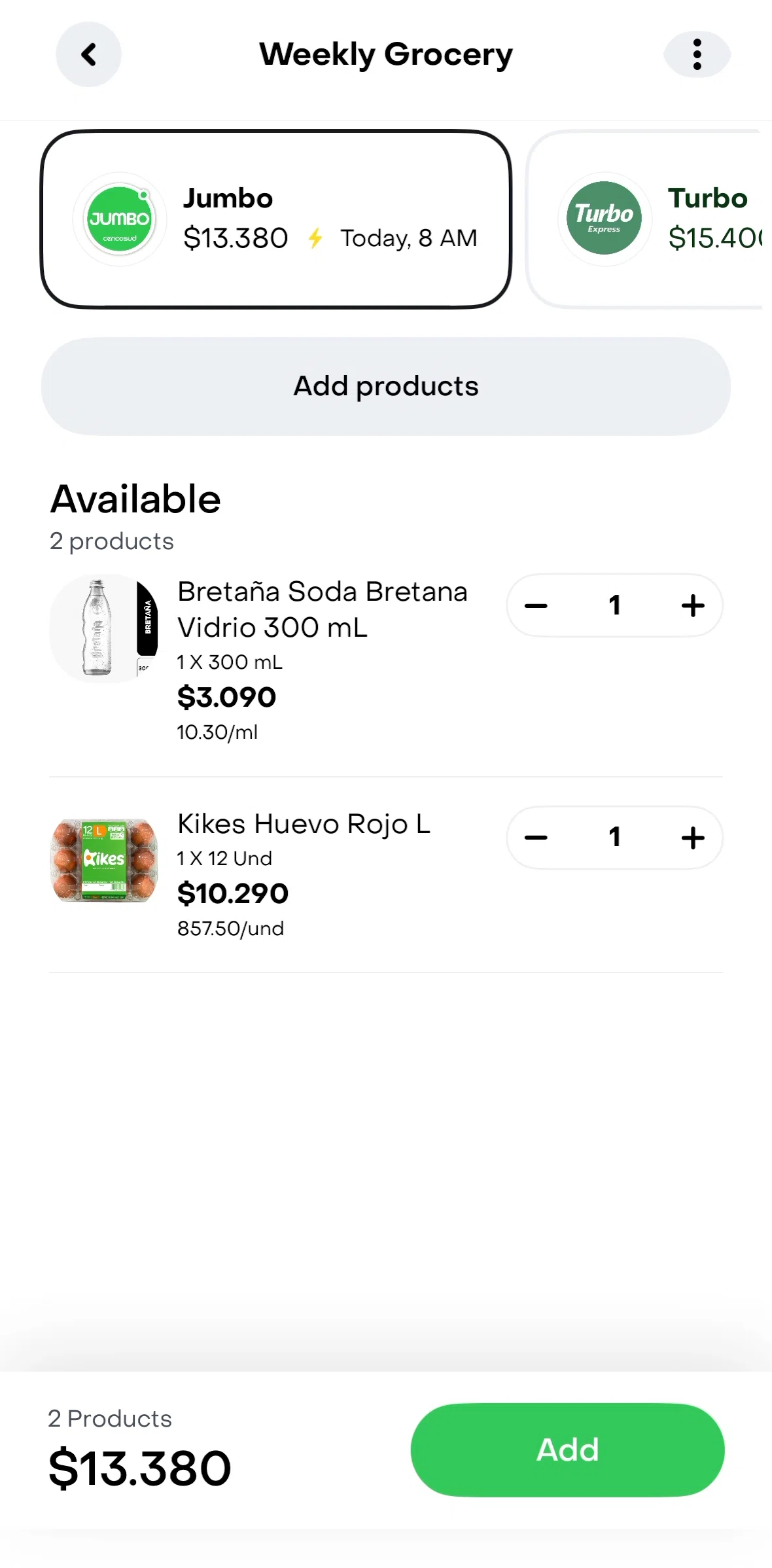 Rappi Screen screen in the Deleting a list flow
