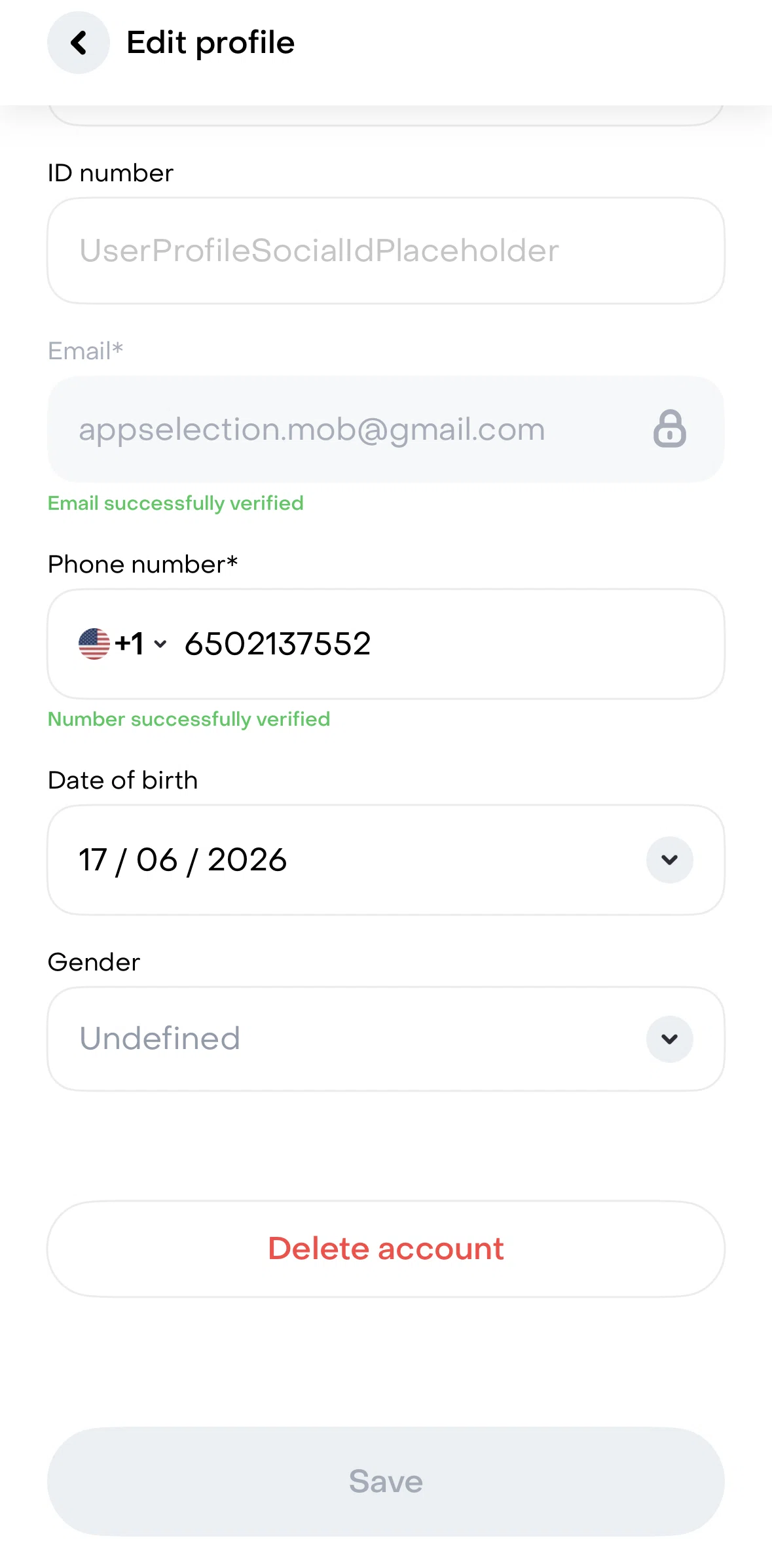 Rappi Screen screen in the Deleting account flow