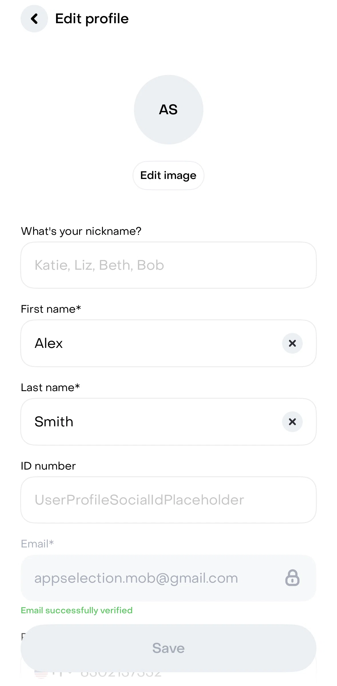 Rappi Screen screen in the Uploading a profile picture flow