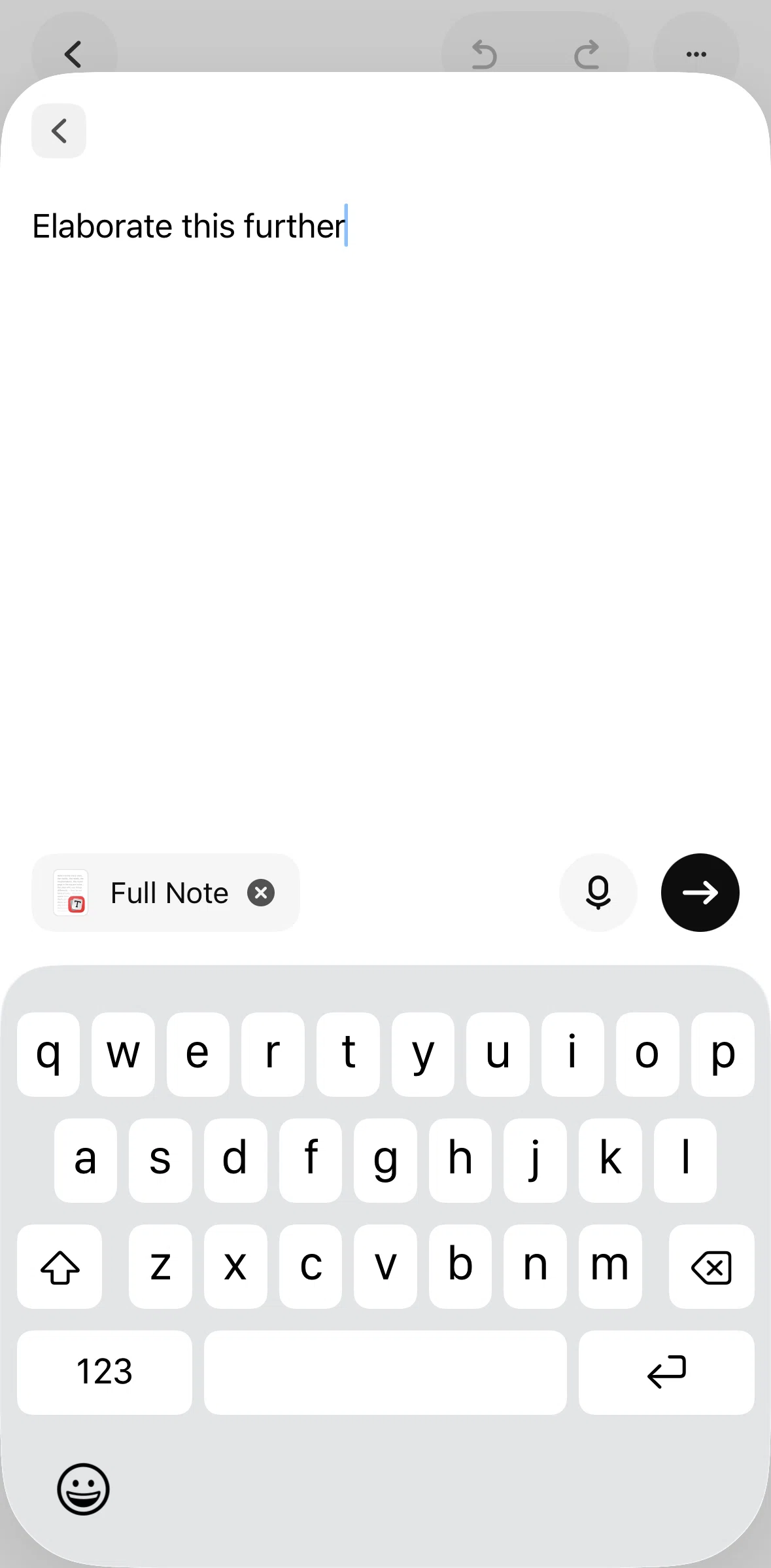Raycast Screen screen in the Removing full note flow
