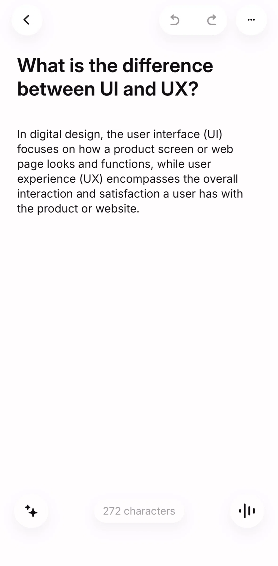 Raycast Screen screen in the Switching to word count flow