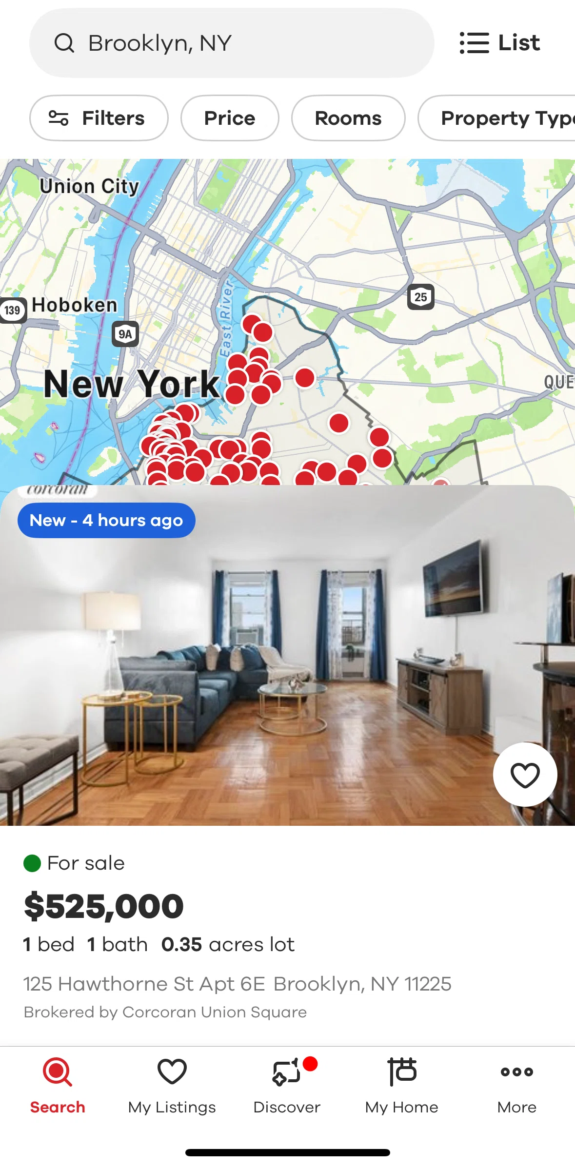 Realtor.com Screen screen in the Home detail (buy) flow