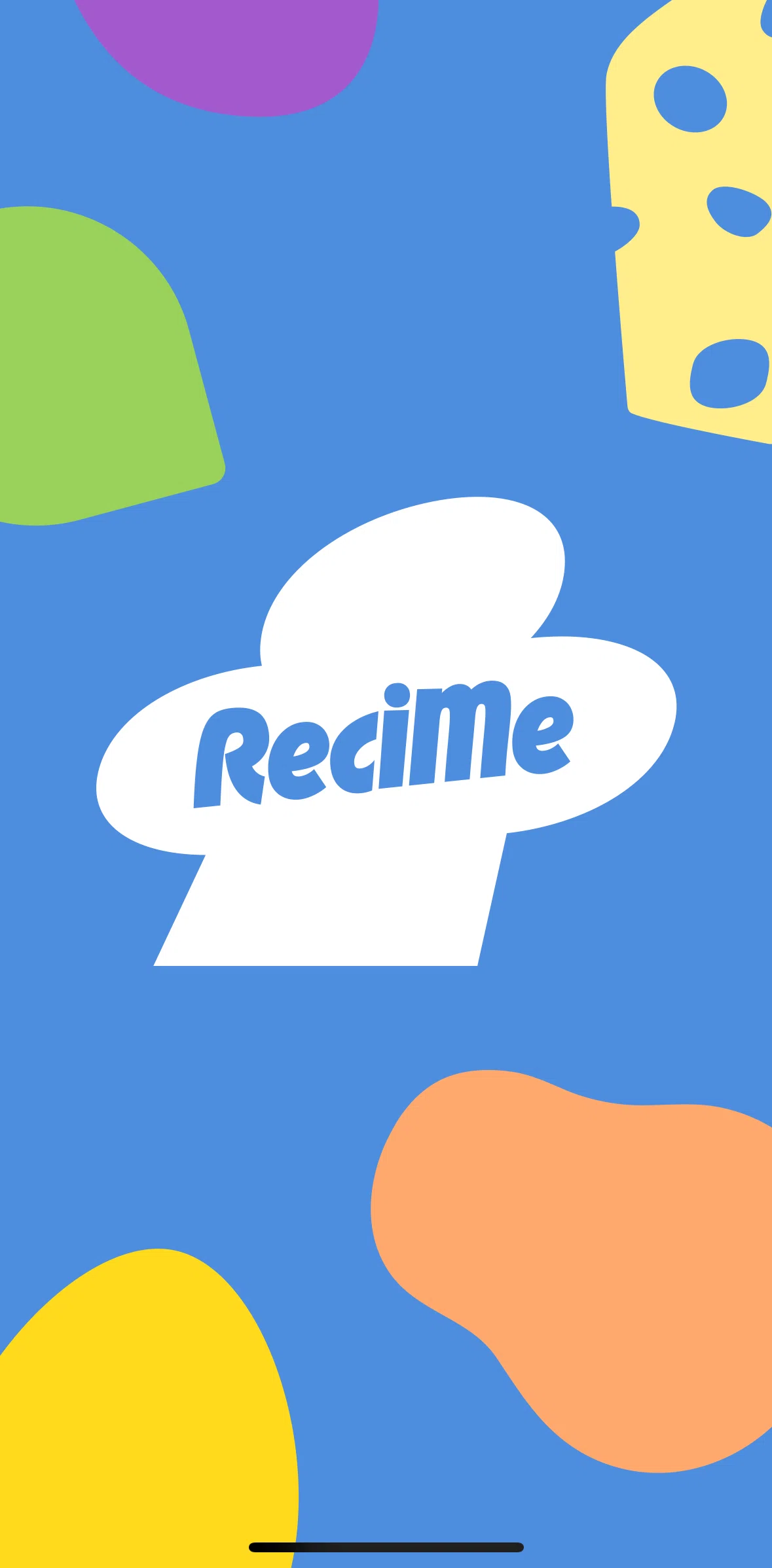 Recime Screen screen in the Onboarding flow