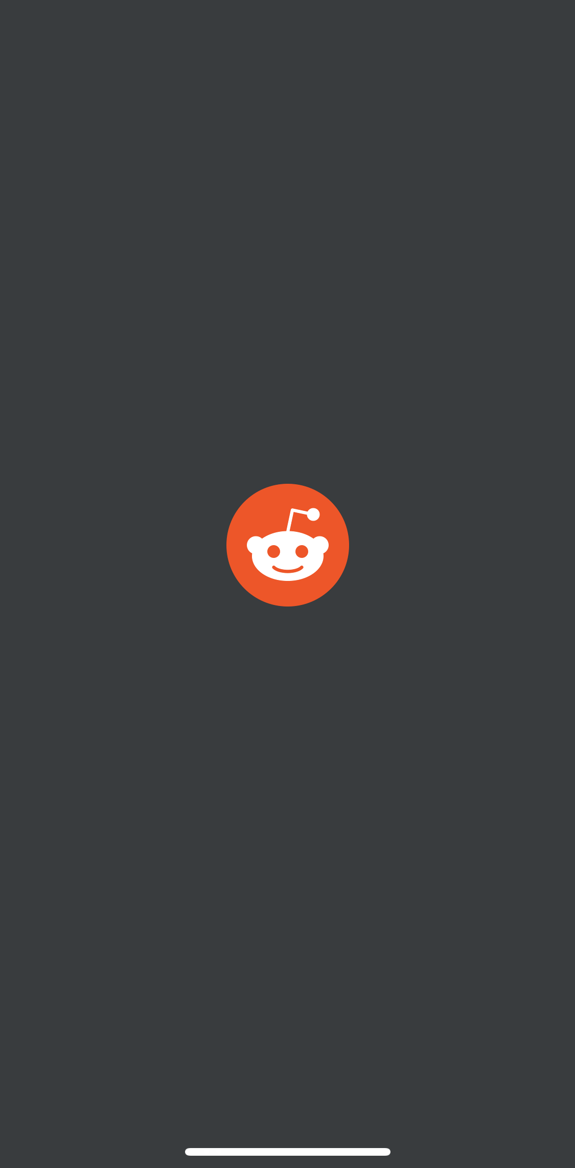 Reddit Splash screen screen in the General Browsing flow