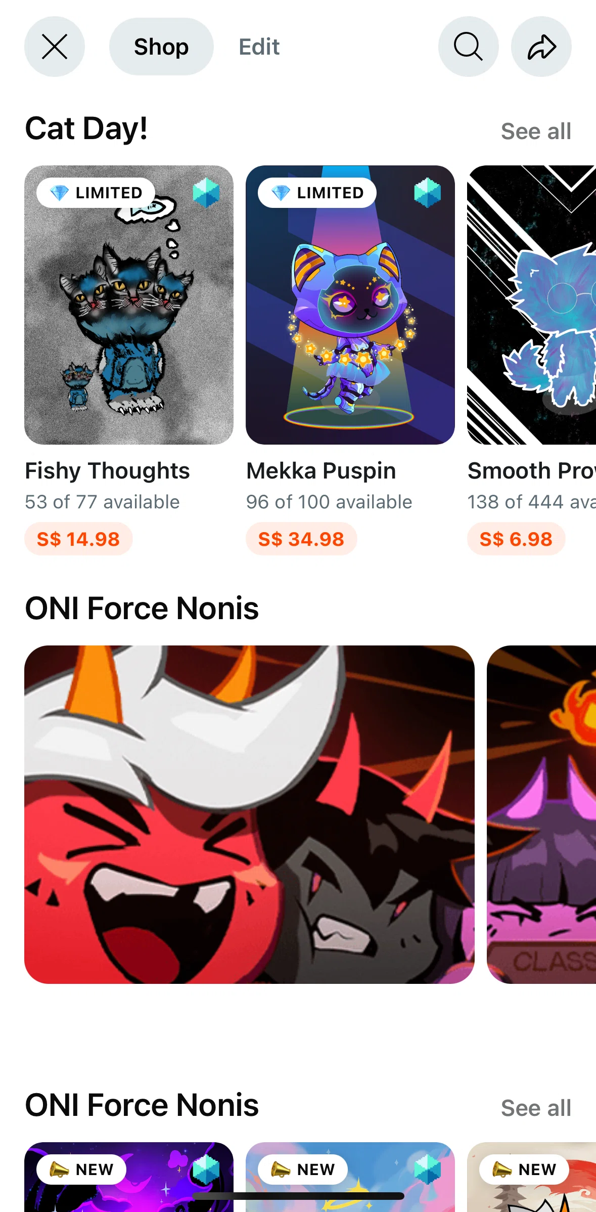 Reddit Screen screen in the Shop flow