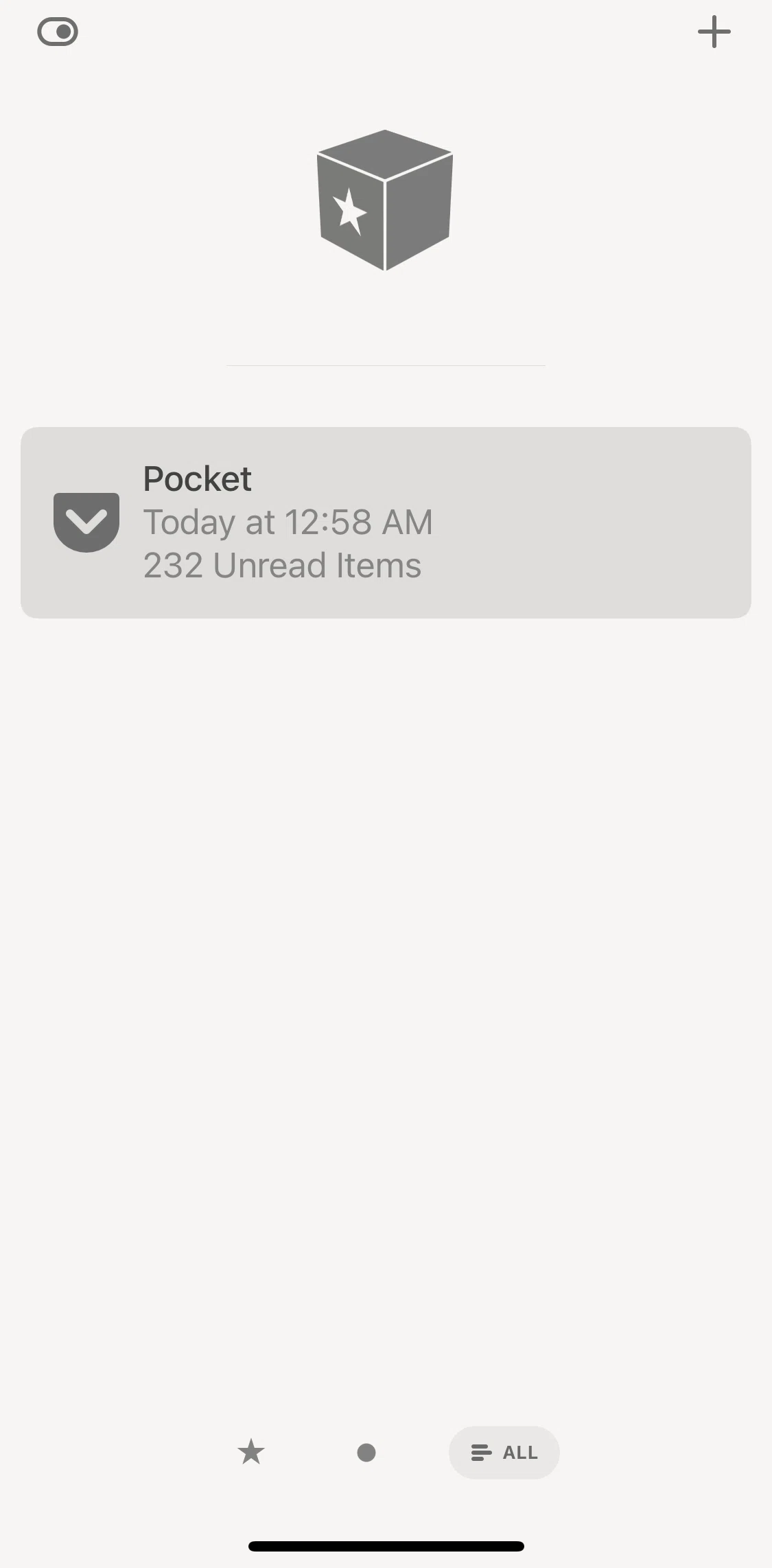 Reeder 5 Screen screen in the Settings flow