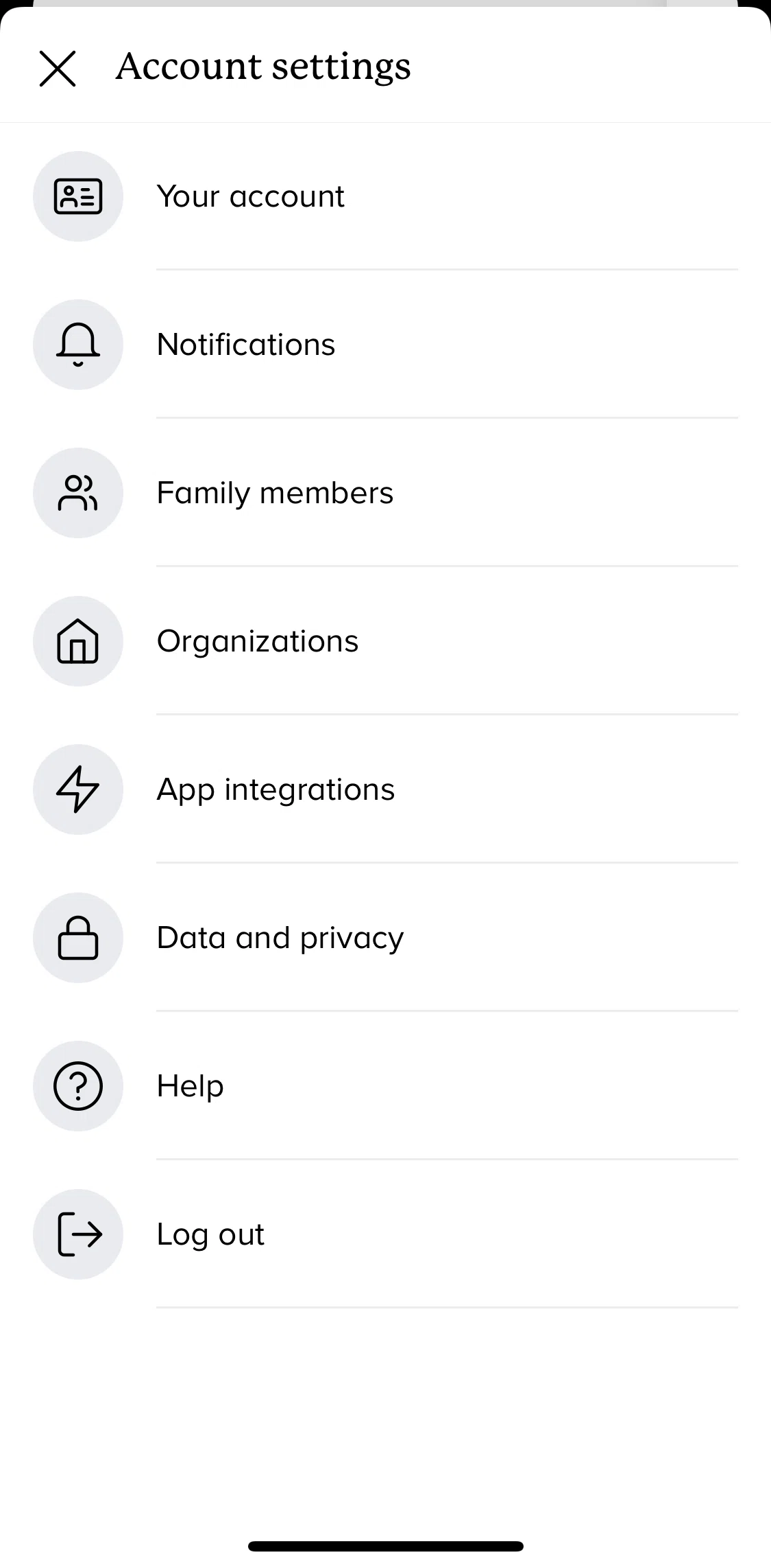 Remind Screen screen in the Logging out flow