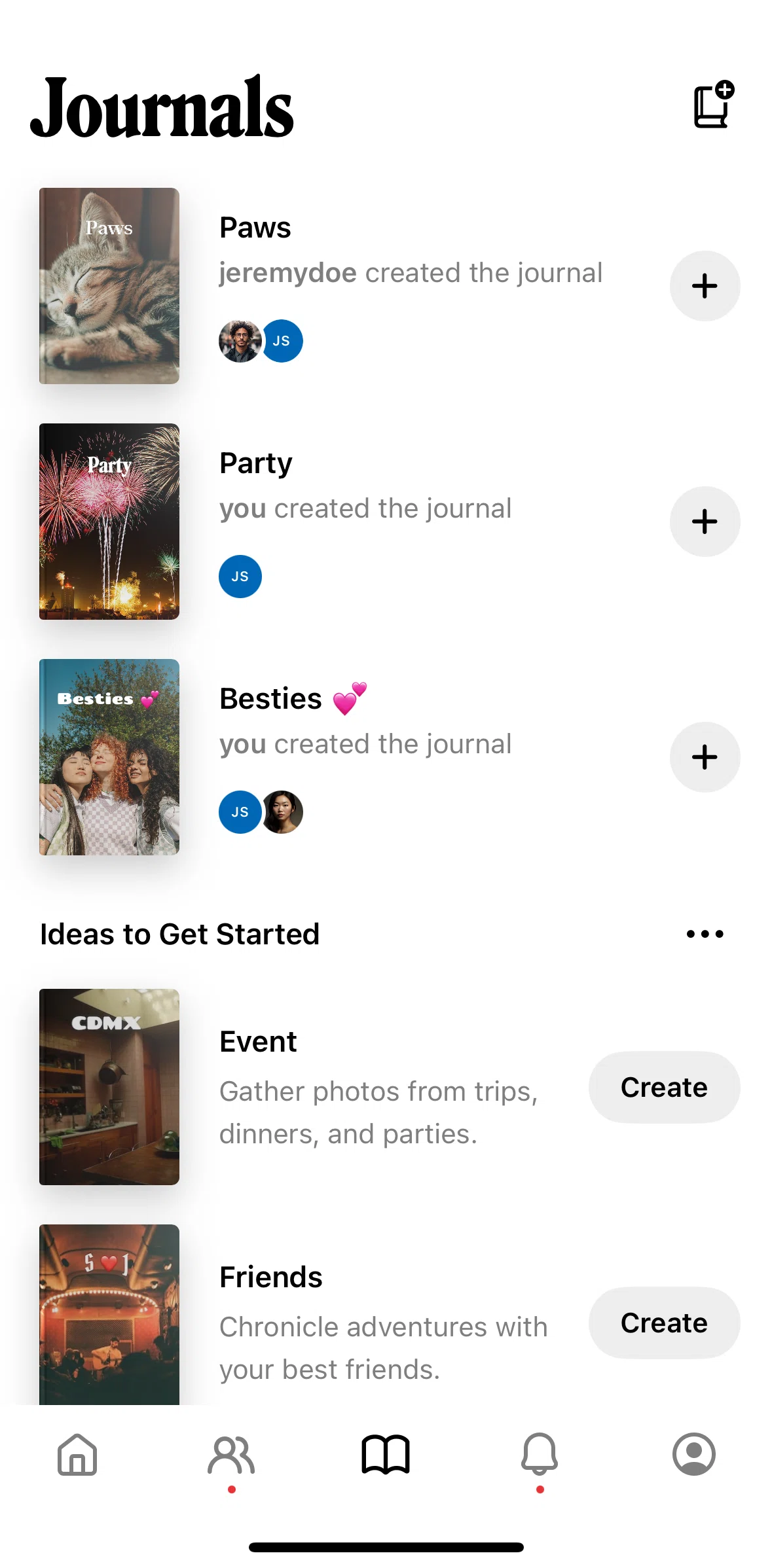 Retro Screen screen in the Journal detail flow