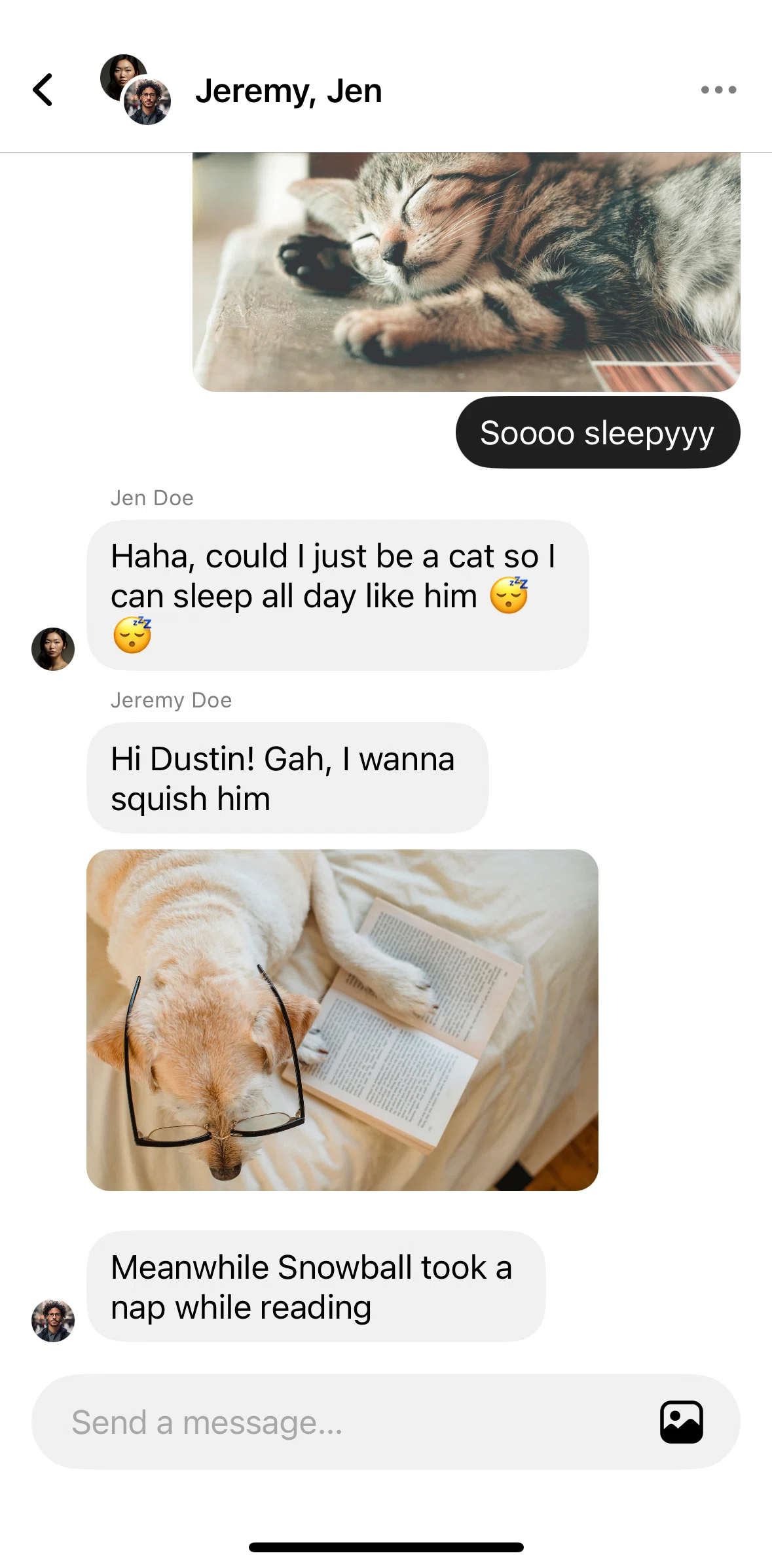 Retro Screen screen in the Reacting to a message flow