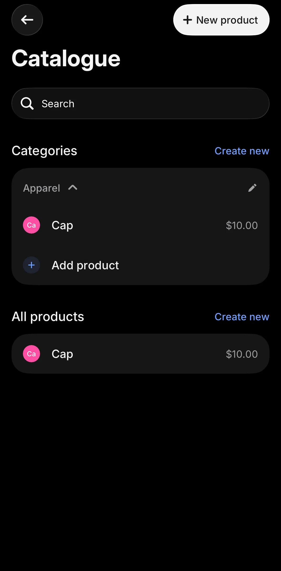 Revolut Business Screen screen in the Adding a product flow