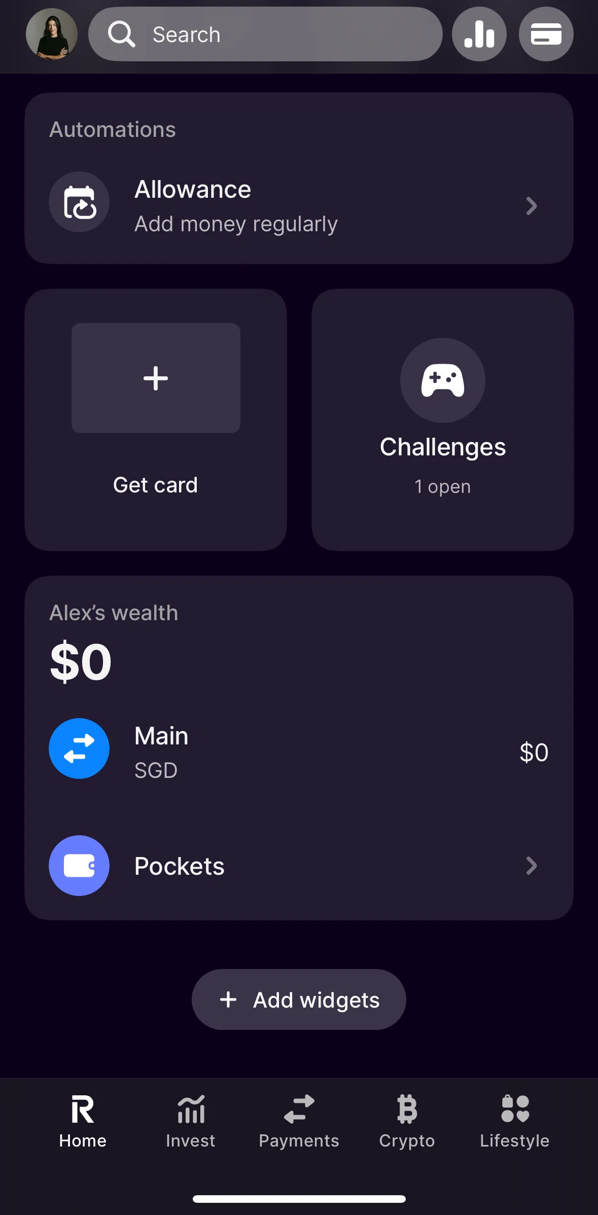 Revolut Screen screen in the Challenge detail flow