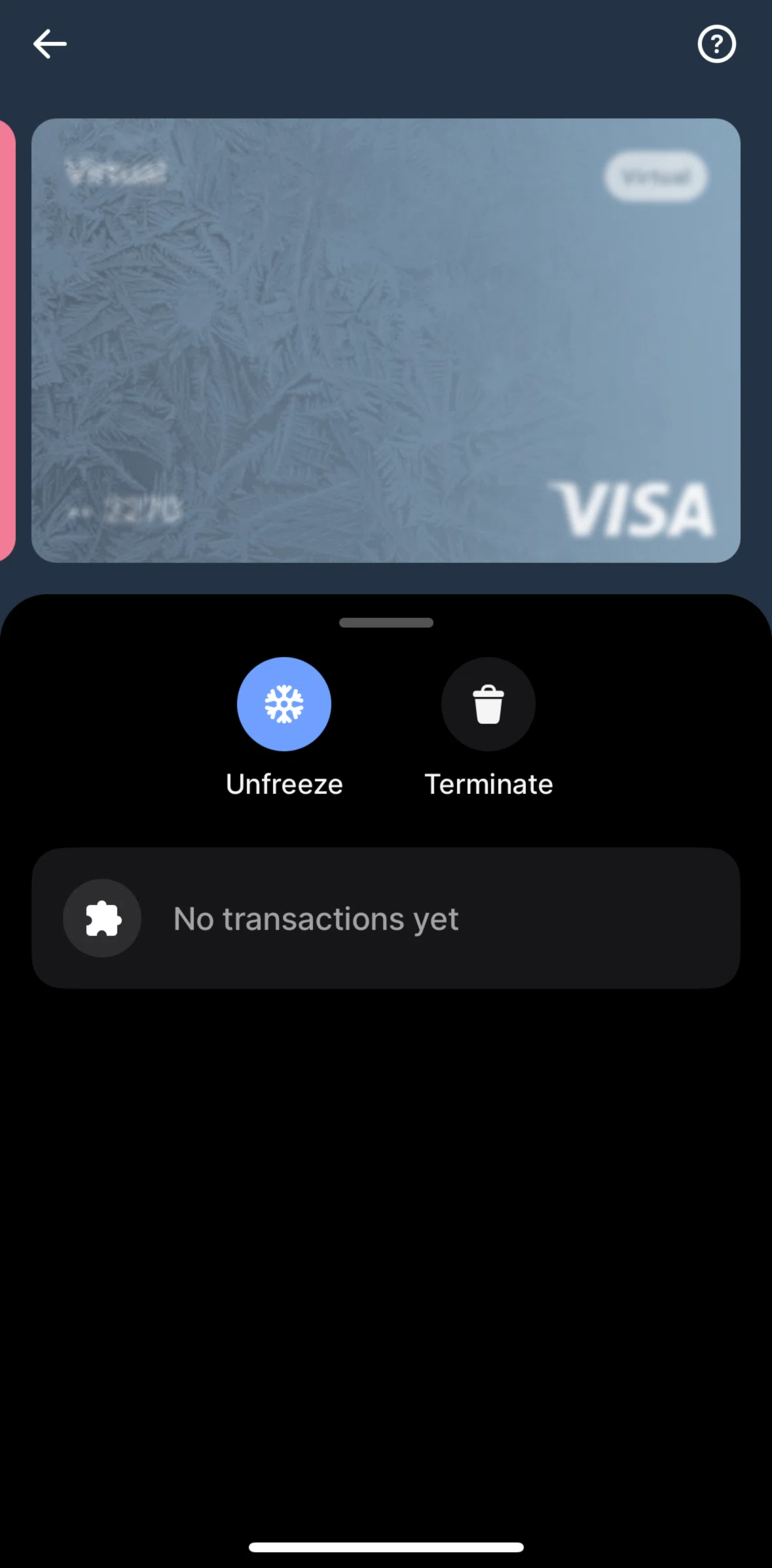 Revolut Screen screen in the Leaving feedback (card help) flow