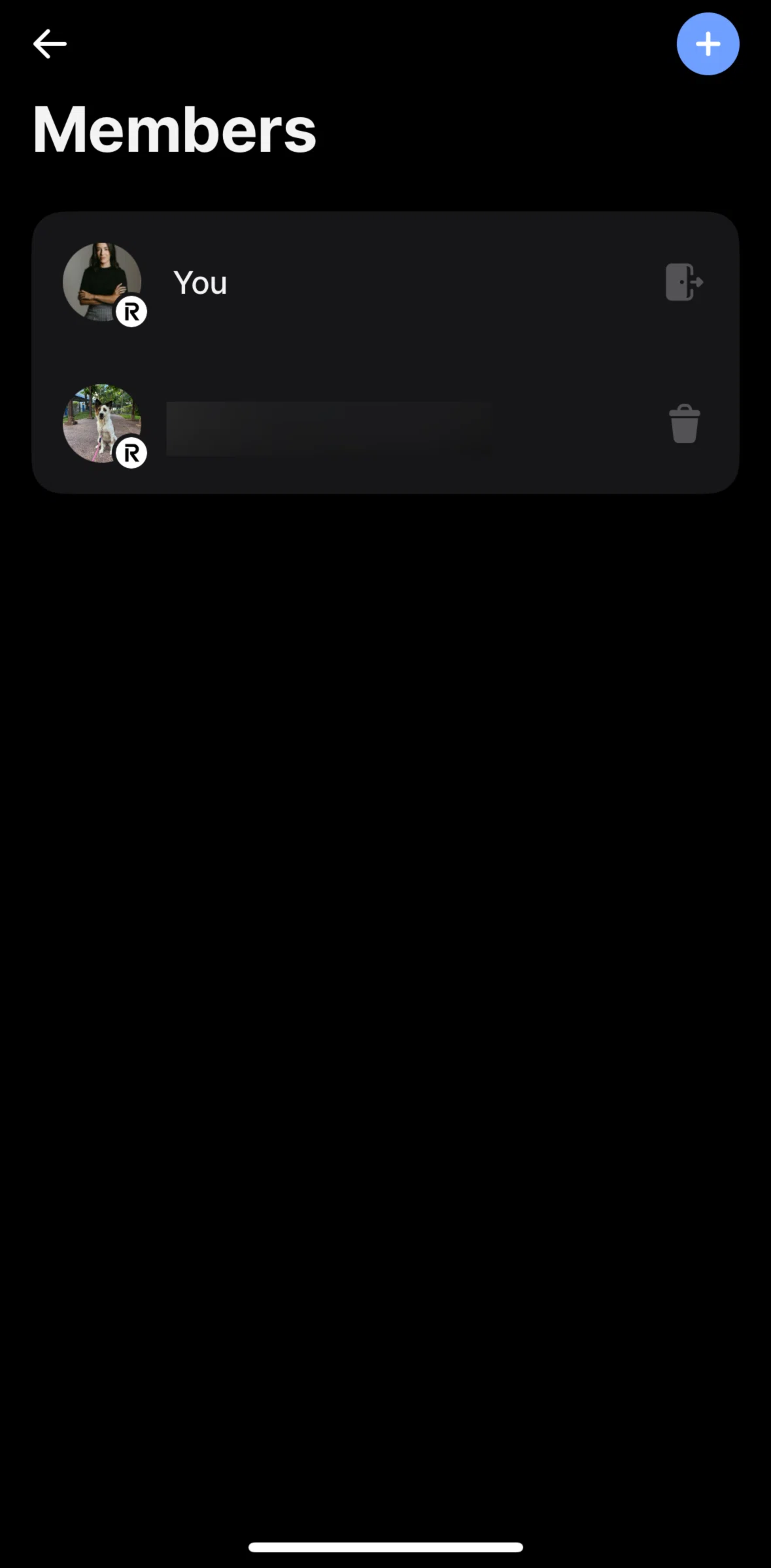 Revolut Screen screen in the Leaving group flow