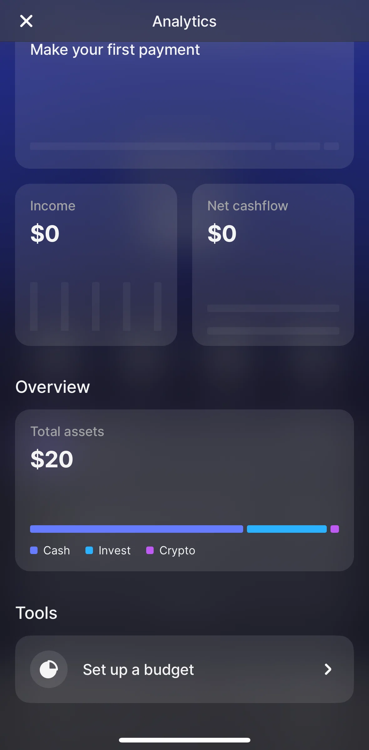 Revolut Screen screen in the Setting a spending budget flow