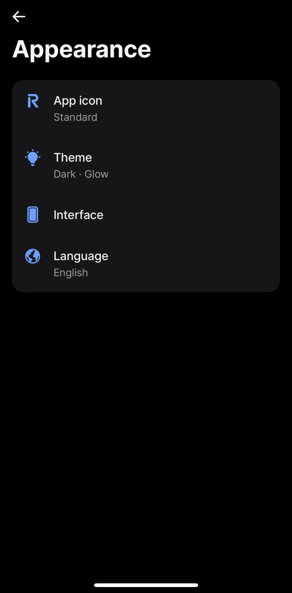 Revolut Screen screen in the Switching to light mode flow