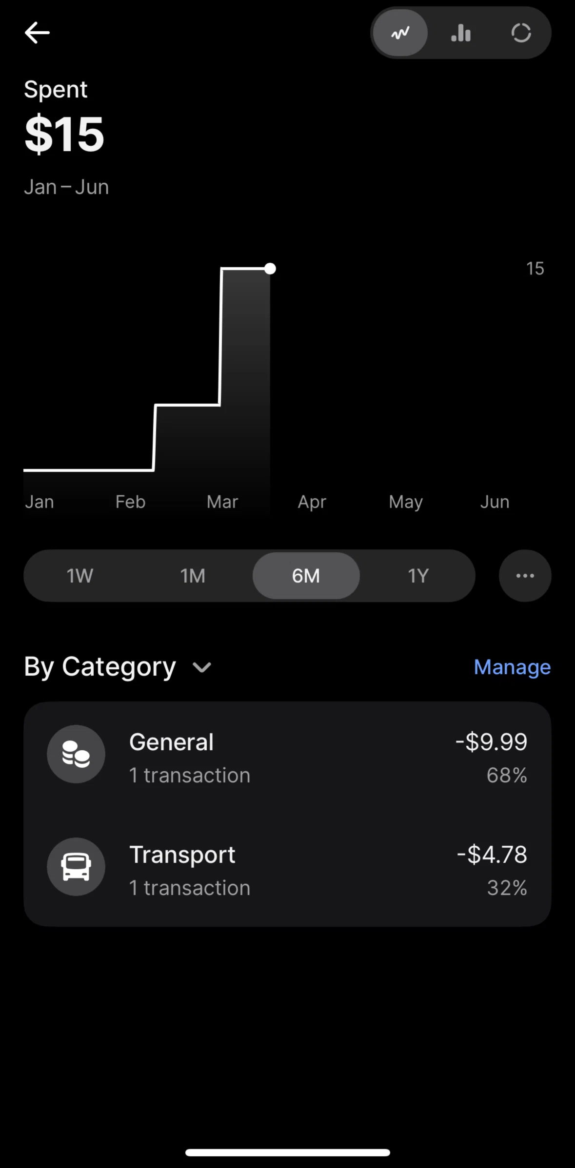 Revolut Screen screen in the Switching views flow