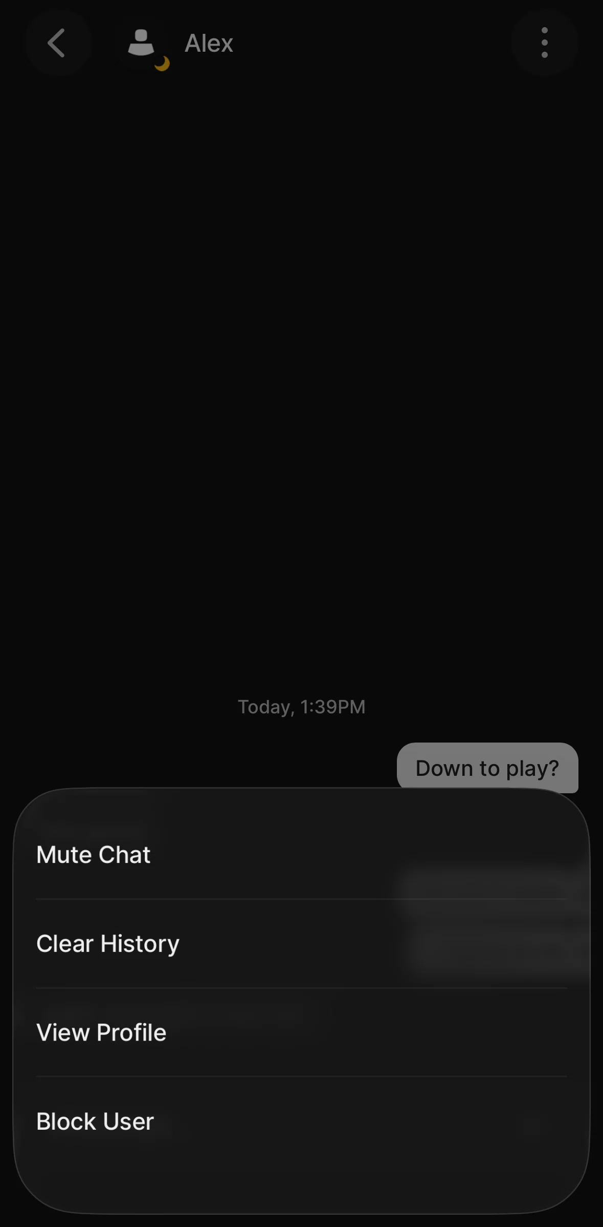 Riot Mobile Screen screen in the Friend profile flow