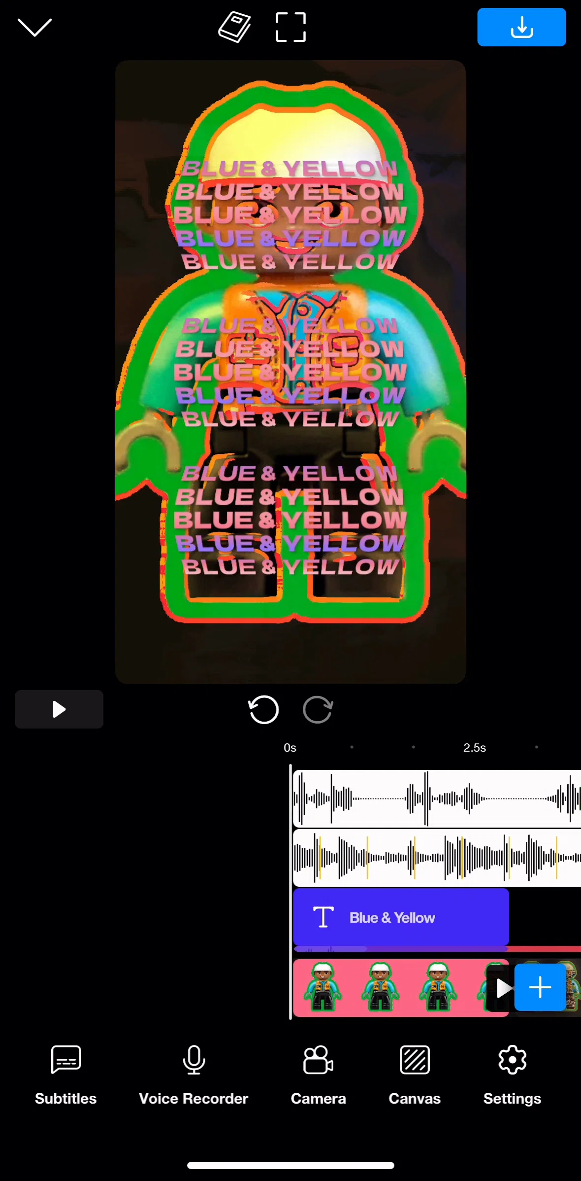 Riveo Screen screen in the Adding subtitles flow