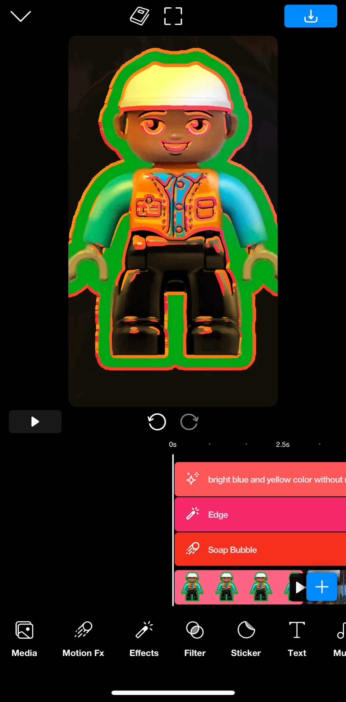 Riveo Screen screen in the Adding text flow