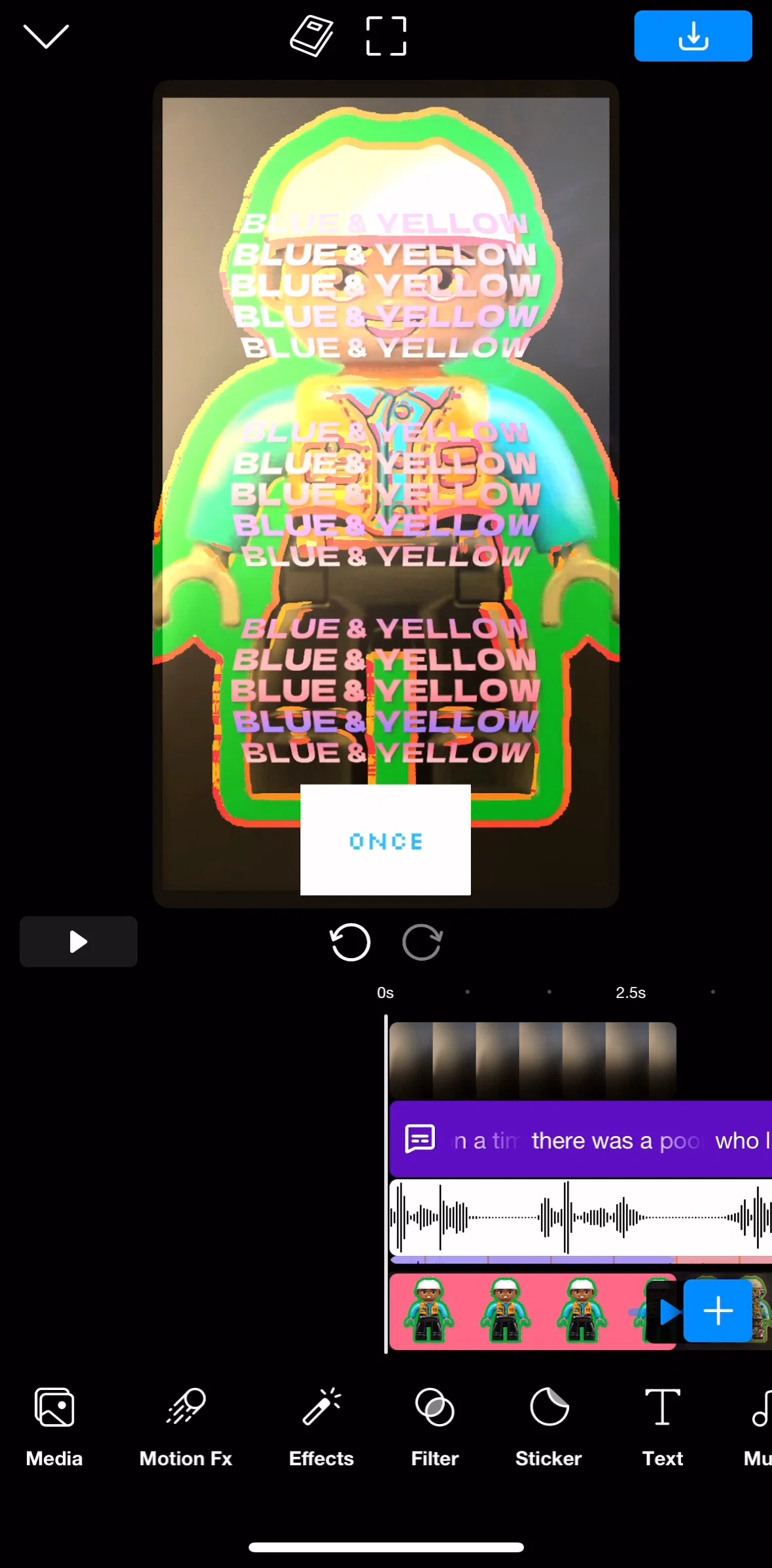 Riveo Screen screen in the Exporting a video flow