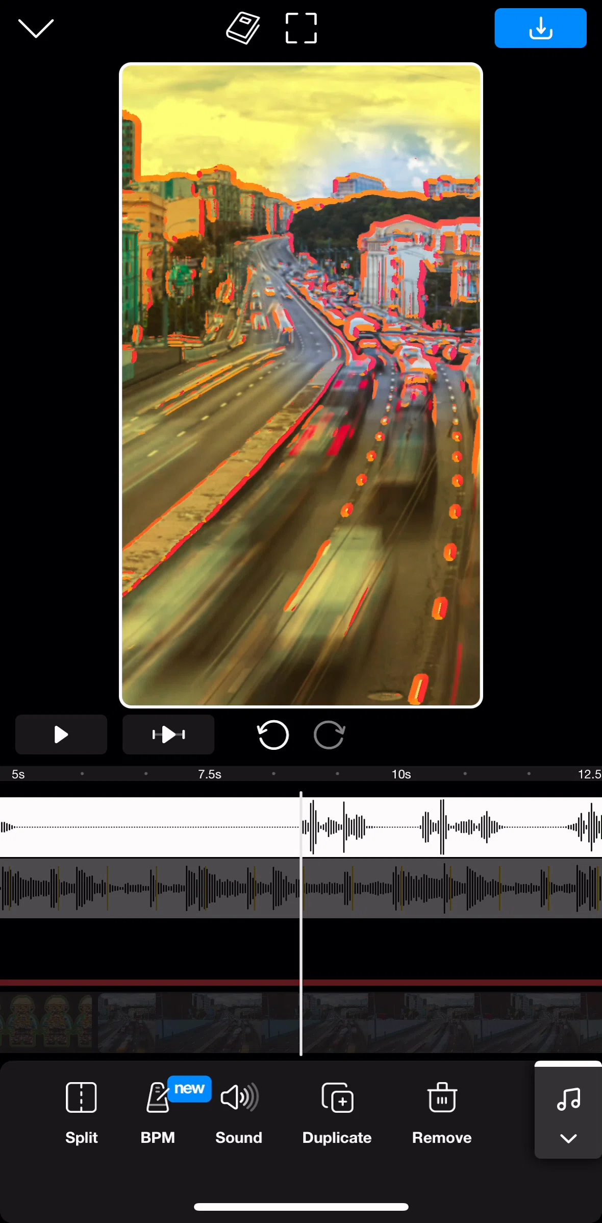 Riveo Screen screen in the Splitting voice recording flow