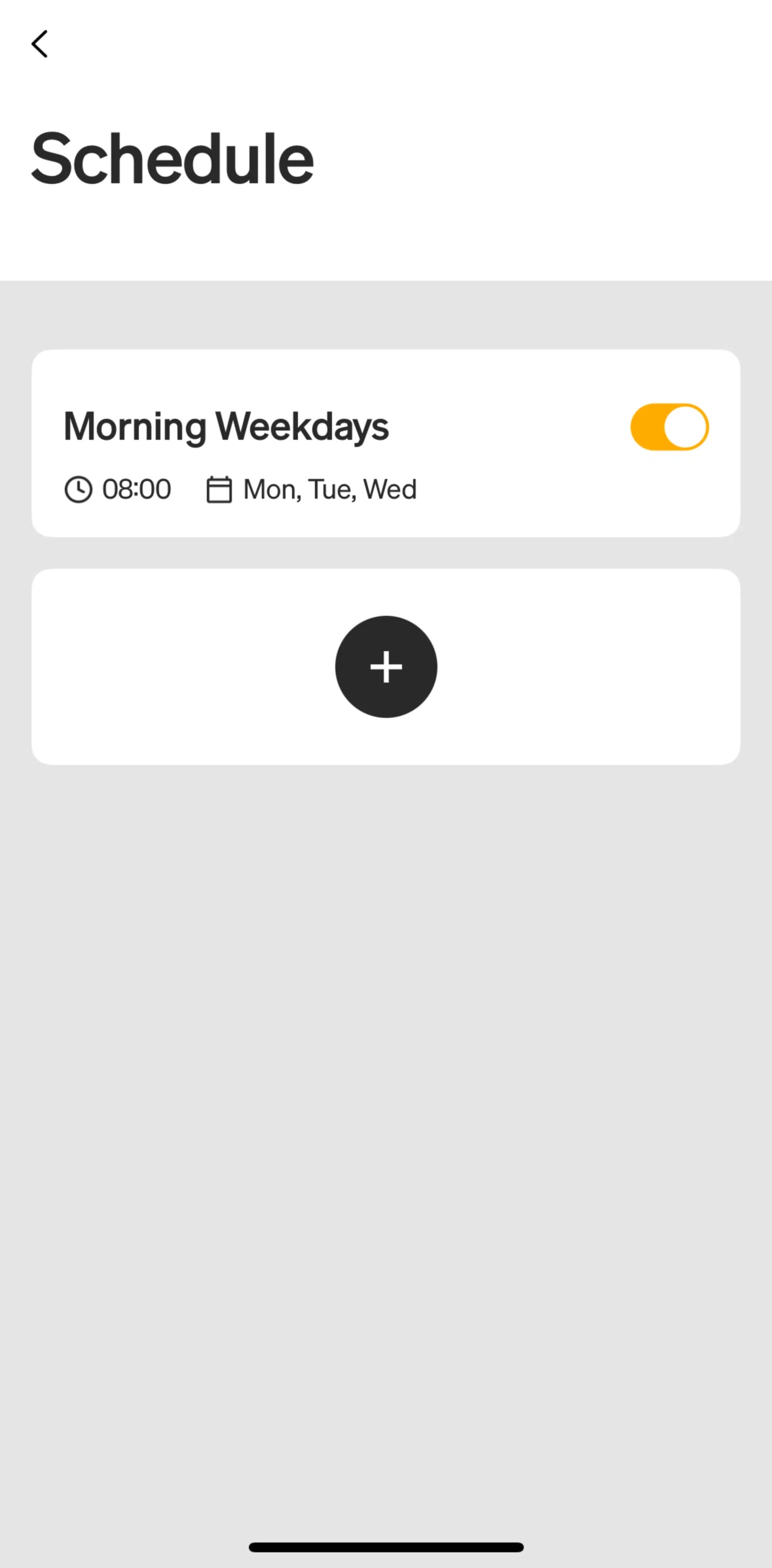 Rivian Screen screen in the Deleting a schedule flow
