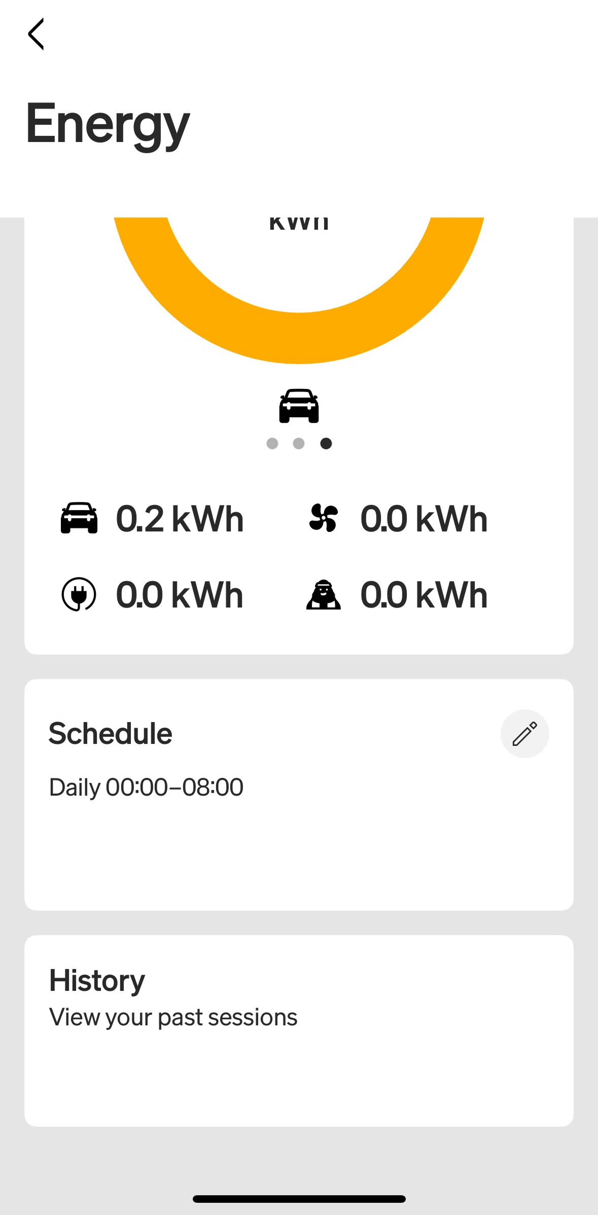 Rivian Screen screen in the Edit charging schedule flow