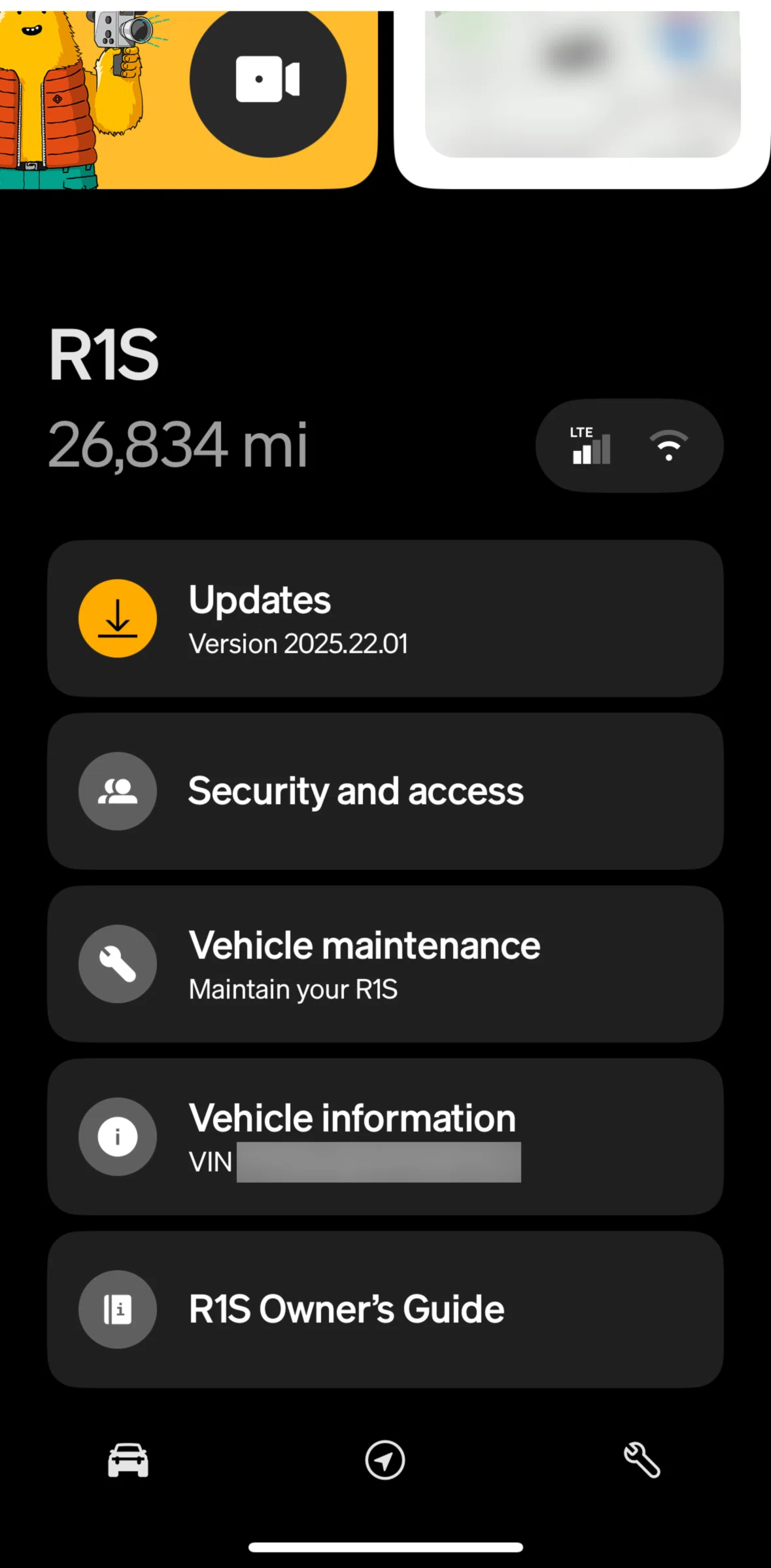 Rivian Screen screen in the Enabling multi-factor drive flow