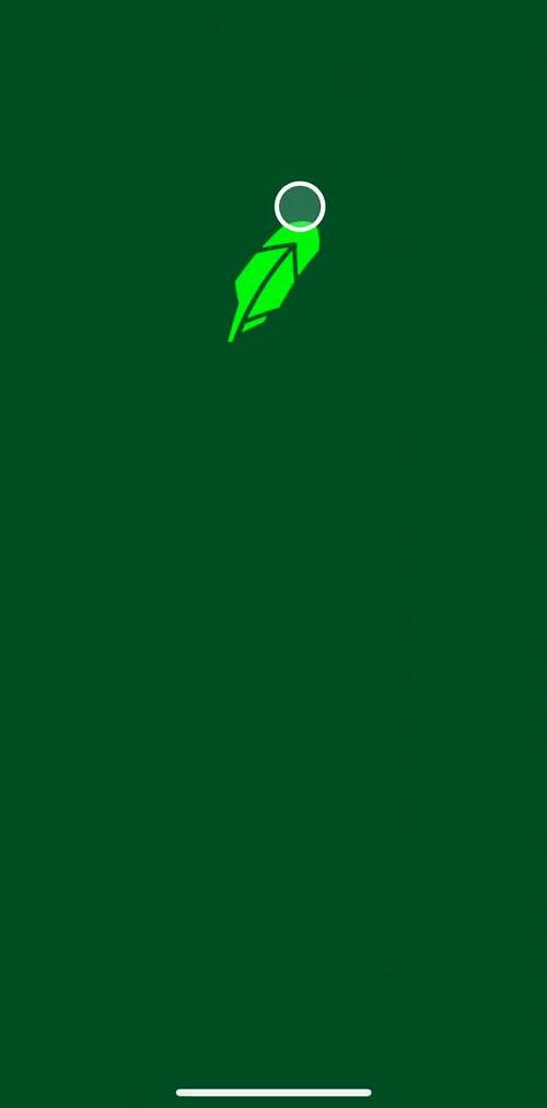 Robinhood Splash screen screen in the Onboarding flow