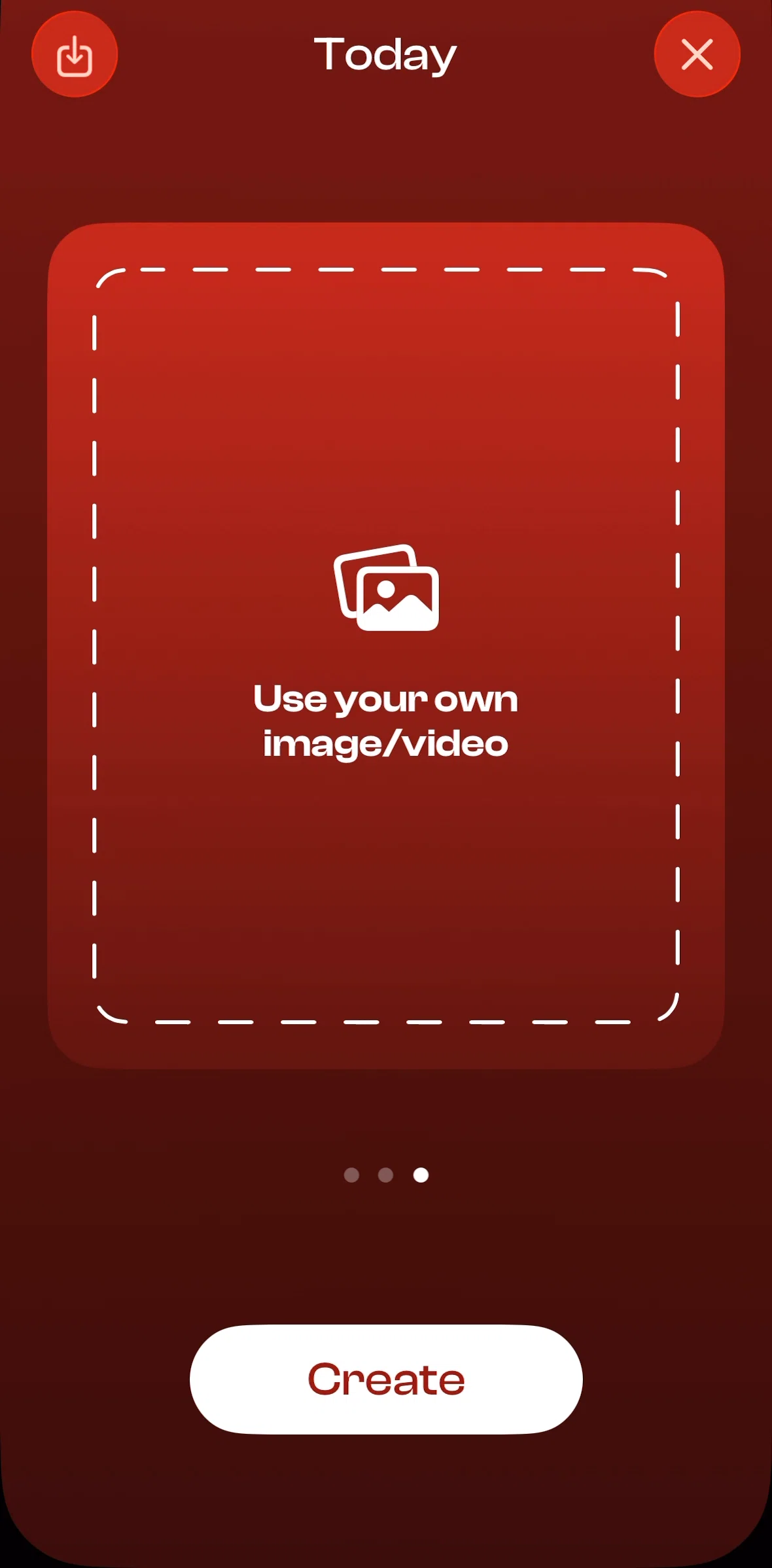 Runbuds Screen screen in the Customizing a picture flow