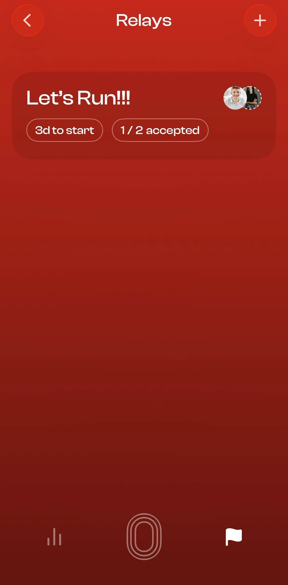 Runbuds Screen screen in the Relay detail (completed) flow
