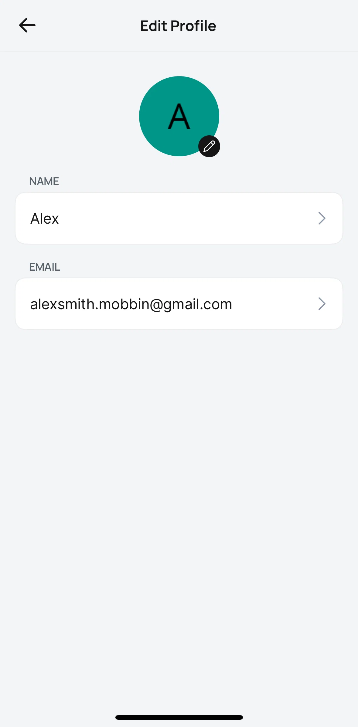 Runna Screen screen in the Changing email flow
