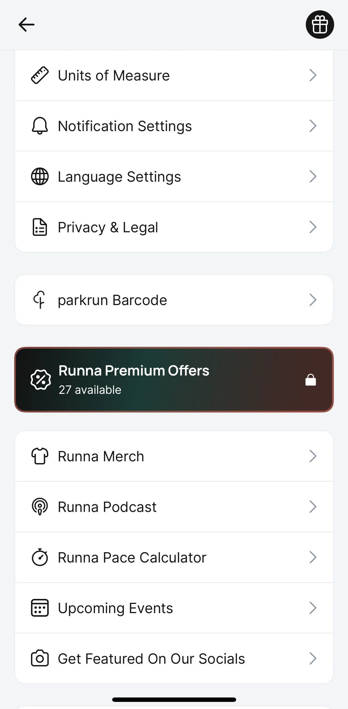Runna Screen screen in the Changing reminder time flow