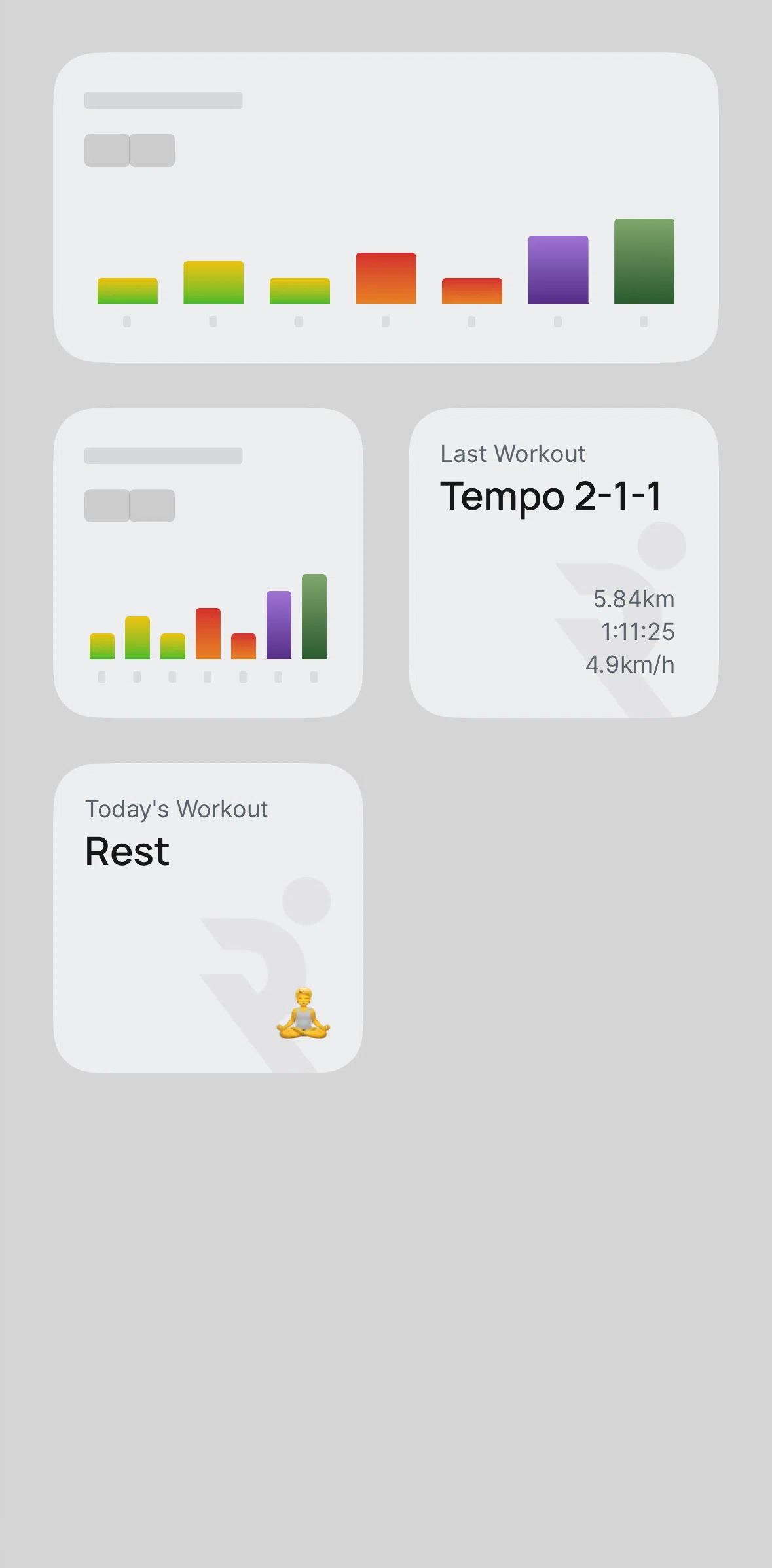 Runna Screen screen in the Widgets flow