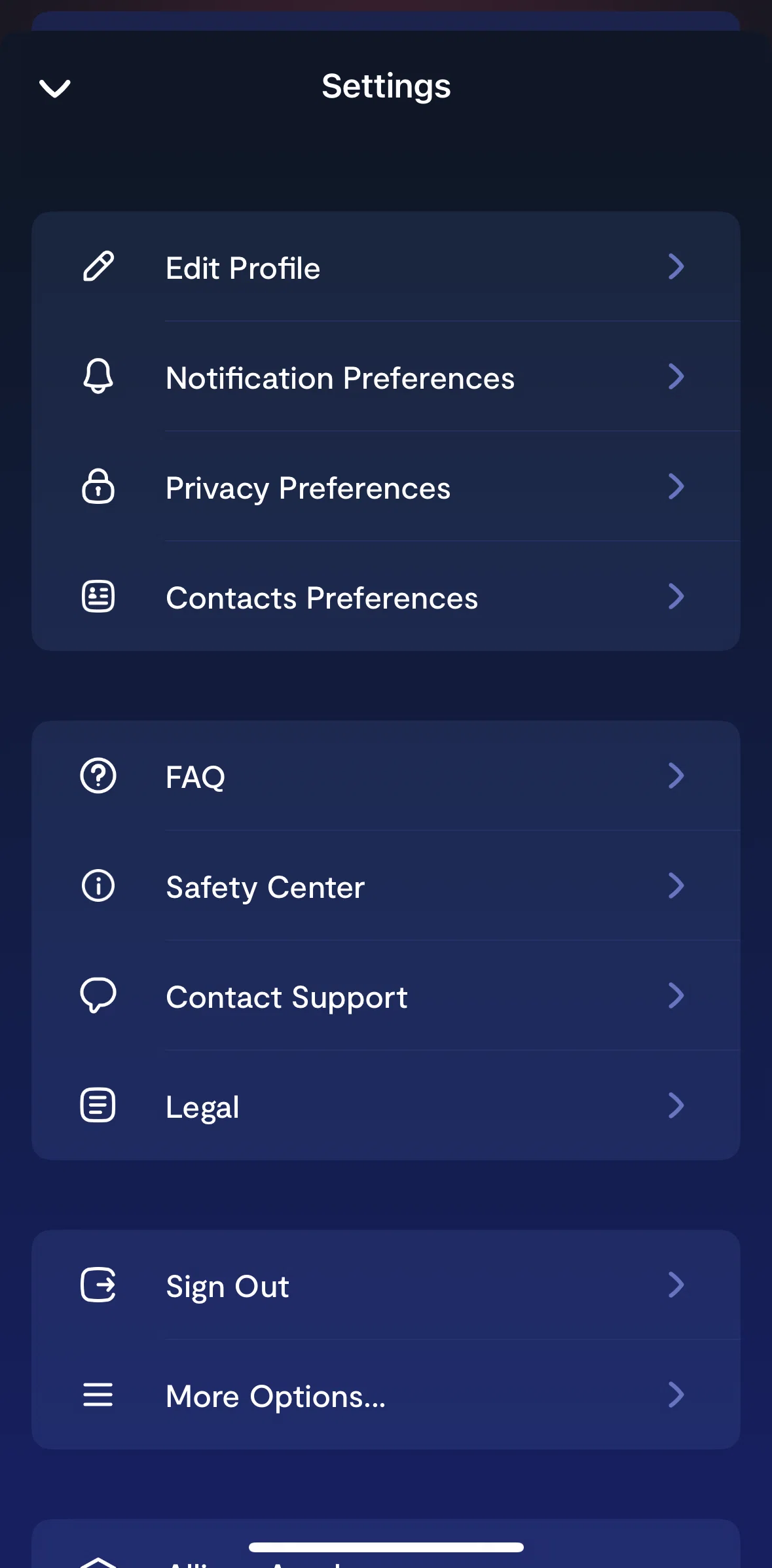 Saturn Calendar Screen screen in the Privacy preferences flow
