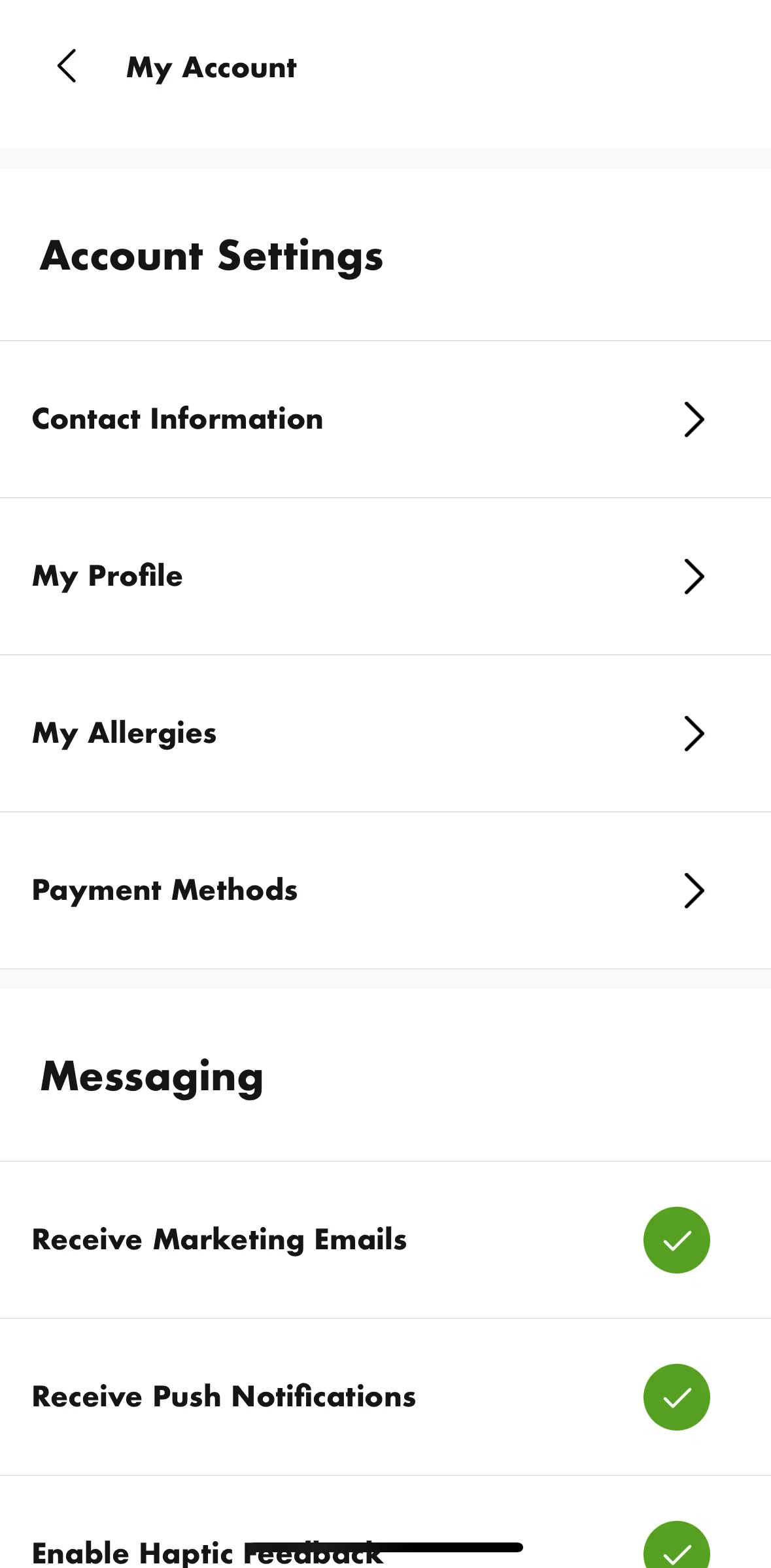 Shake Shack Screen screen in the Adding a birthday flow