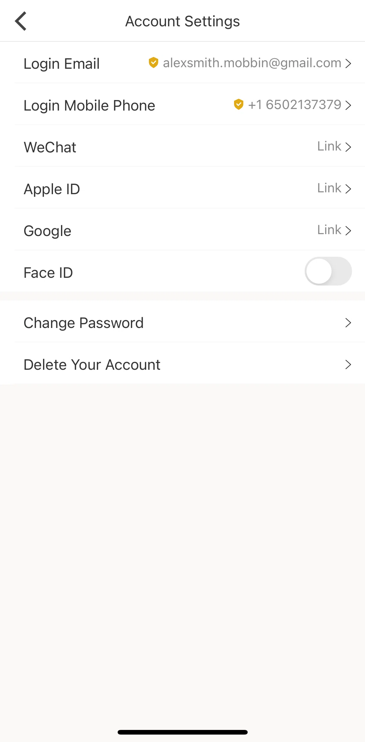 Shangri-La Circle Screen screen in the Linking to google account flow