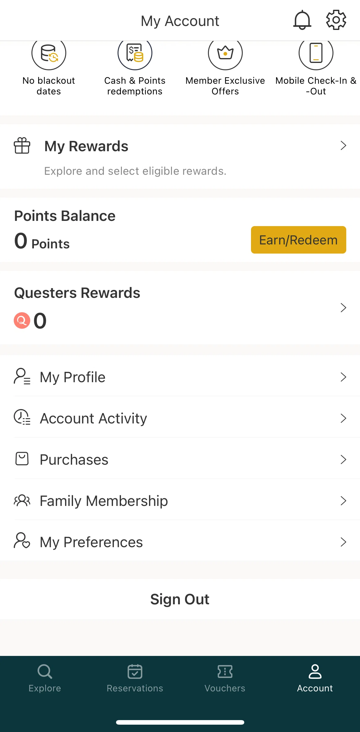 Shangri-La Circle Screen screen in the My preferences flow