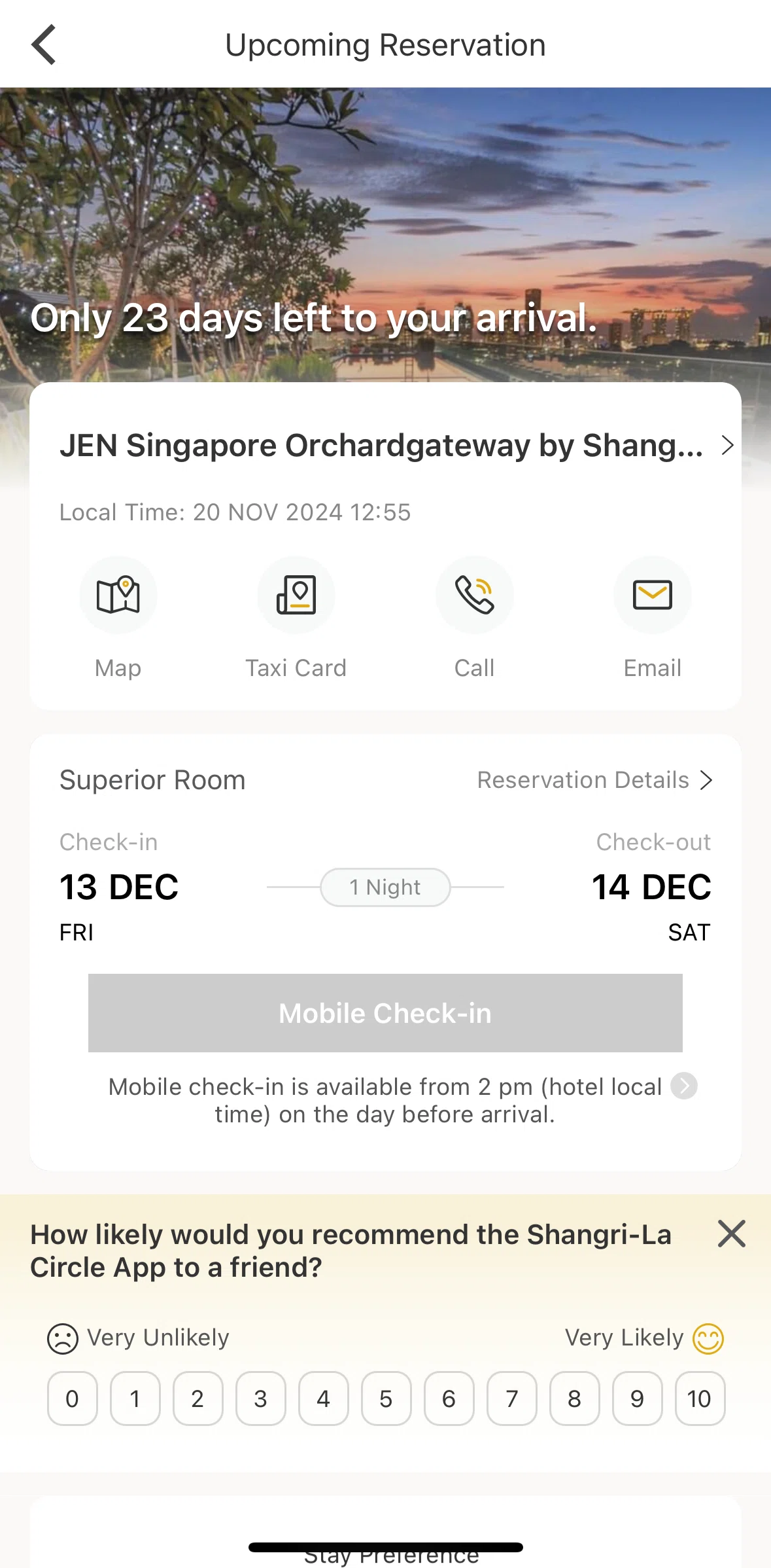 Shangri-La Circle Screen screen in the Rating Shangri-La app flow