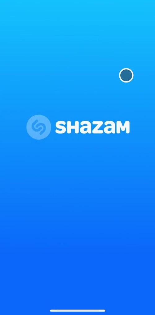 Shazam Splash screen screen in the Onboarding flow